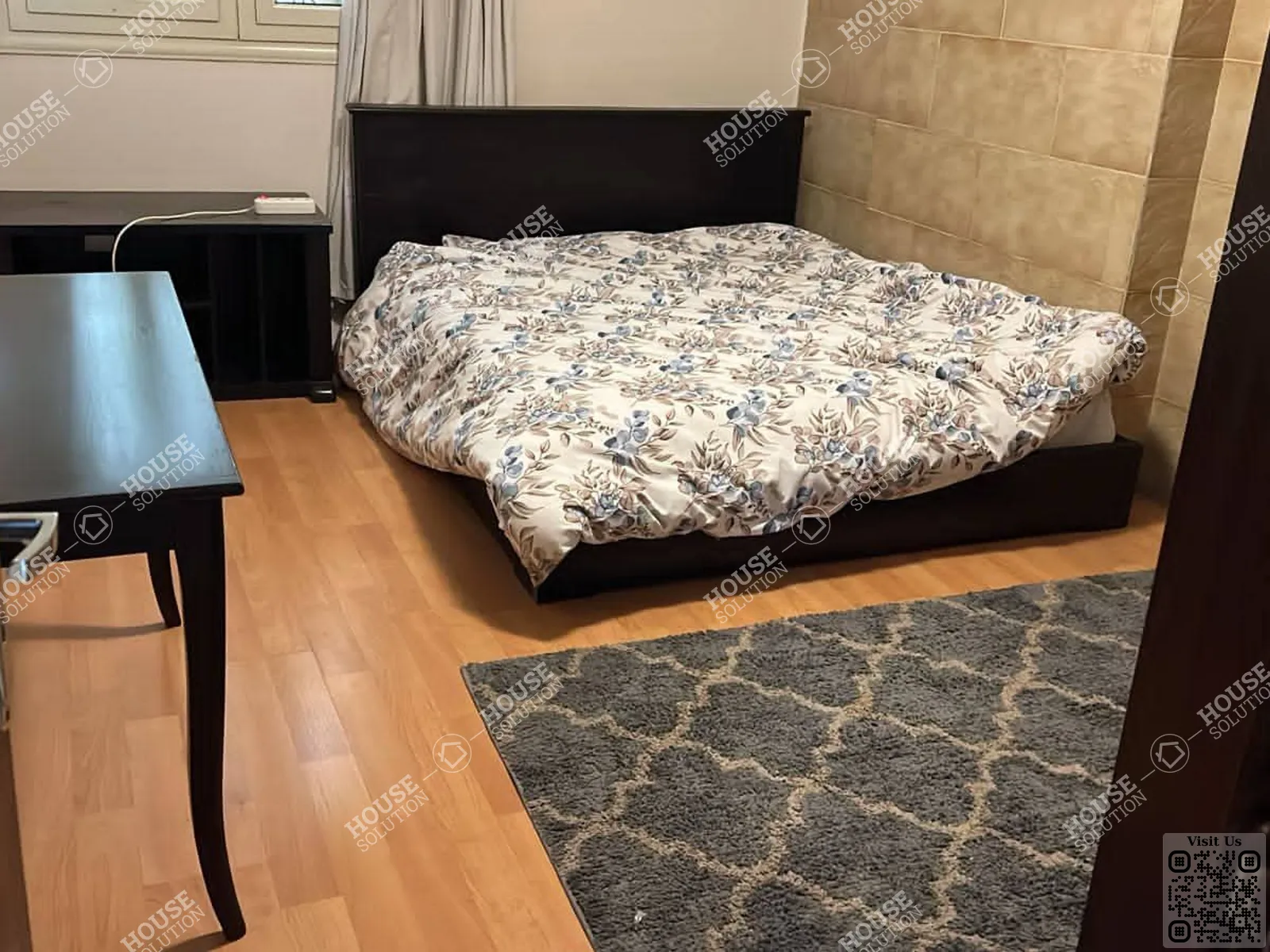 غرفة نوم @ شقق للإيجار في المعادي سرايات المعادي مساحة: 120 م² تتكون من 2 غرفة 1 حمام مفروش مودرن 4 نجوم #4169-0