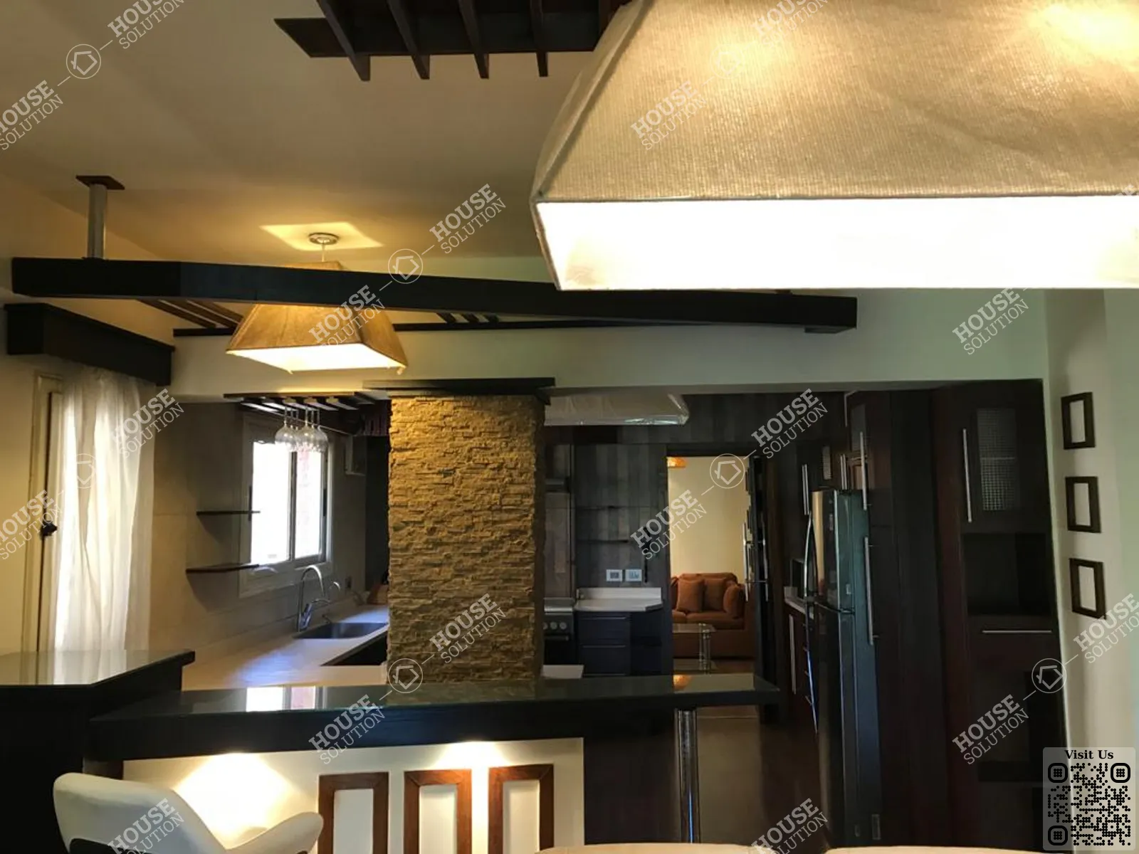 KITCHEN  @ Apartments For Rent In Maadi Maadi Degla Area: 230 m² consists of 3 Bedrooms 2 Bathrooms Modern furnished 5 stars #4190-1