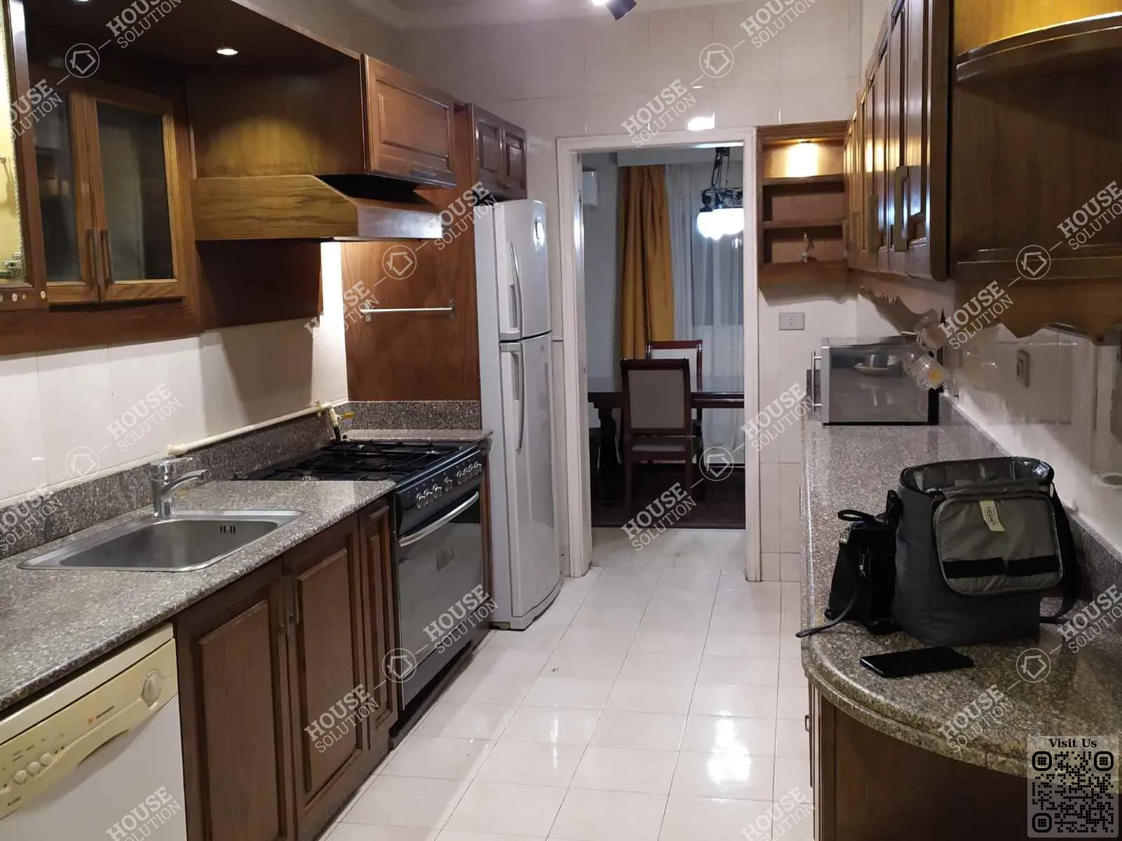 KITCHEN  @ Apartments For Rent In Maadi Maadi Sarayat Area: 185 m² consists of 3 Bedrooms 2 Bathrooms Furnished 5 stars #4230-2