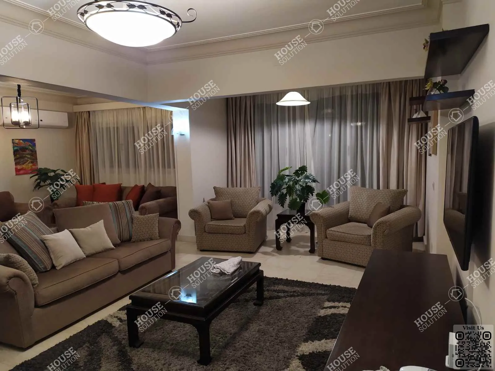 RECEPTION  @ Apartments For Rent In Maadi Maadi Sarayat Area: 185 m² consists of 3 Bedrooms 2 Bathrooms Furnished 5 stars #4230-0