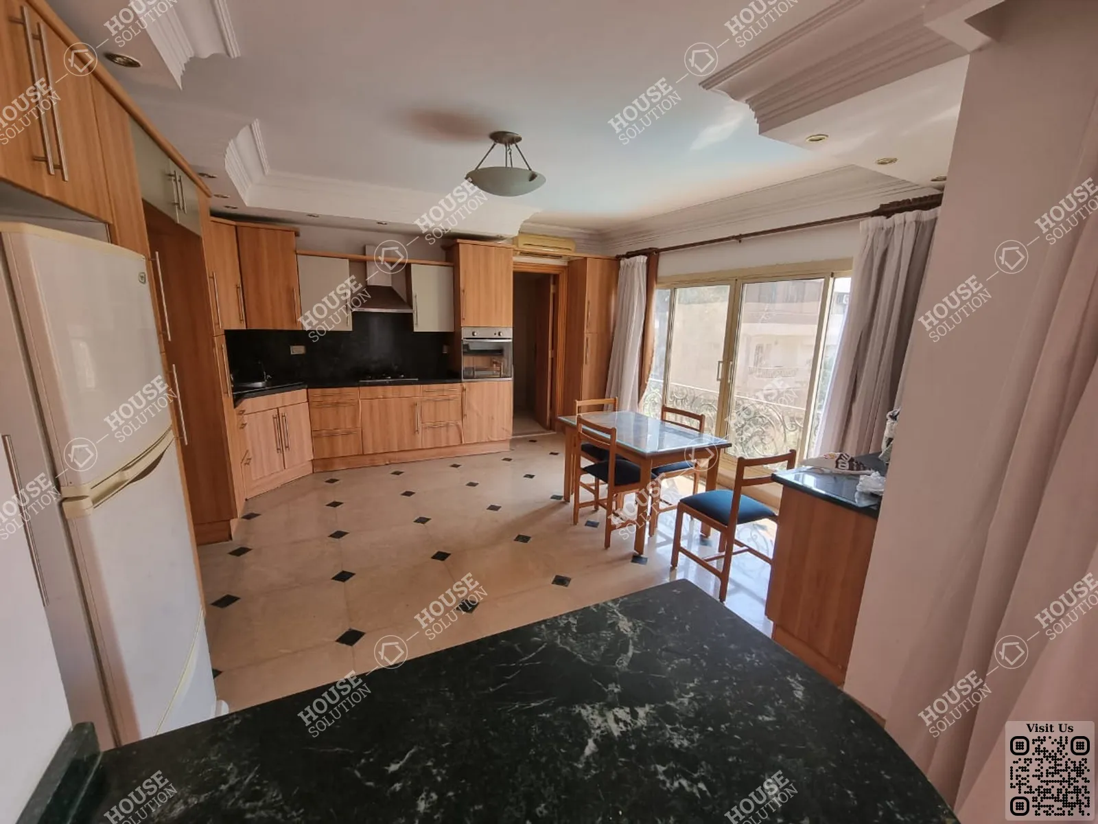 KITCHEN  @ Apartments For Rent In Maadi Maadi Sarayat Area: 320 m² consists of 4 Bedrooms 4 Bathrooms Furnished 5 stars #4234-2