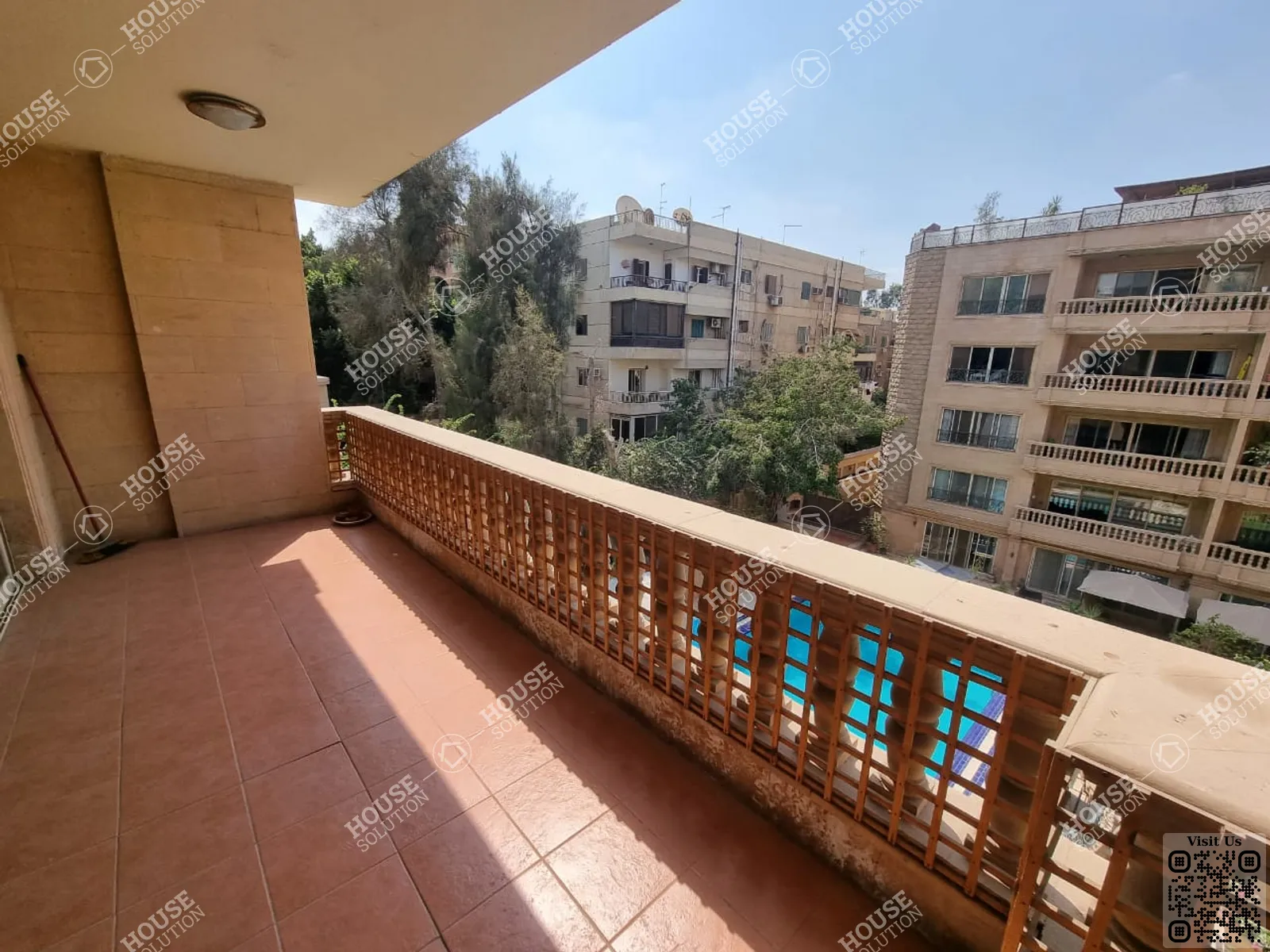 BALCONY  @ Apartments For Rent In Maadi Maadi Sarayat Area: 320 m² consists of 4 Bedrooms 4 Bathrooms Furnished 5 stars #4234-1