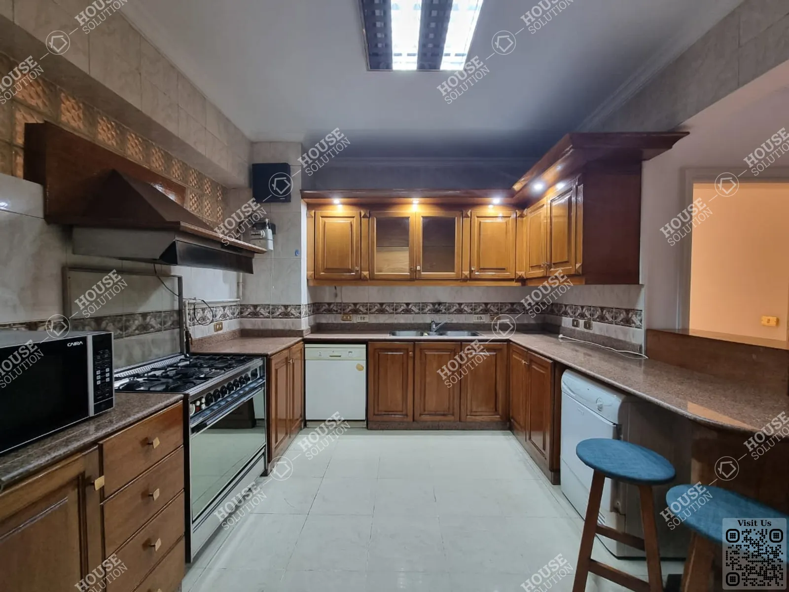 KITCHEN  @ Apartments For Rent In Maadi Maadi Sarayat Area: 180 m² consists of 3 Bedrooms 3 Bathrooms Furnished 5 stars #4235-1
