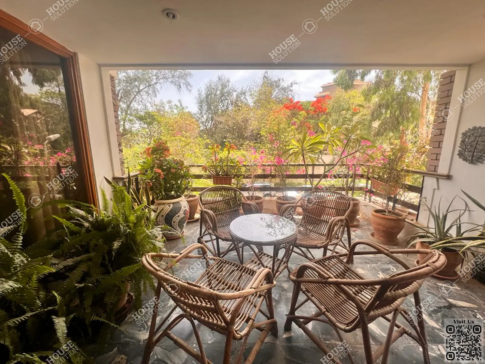 BALCONY  @ Apartments For Rent In Maadi Maadi Sarayat Area: 300 m² consists of 3 Bedrooms 3 Bathrooms Modern furnished 5 stars #4240-1