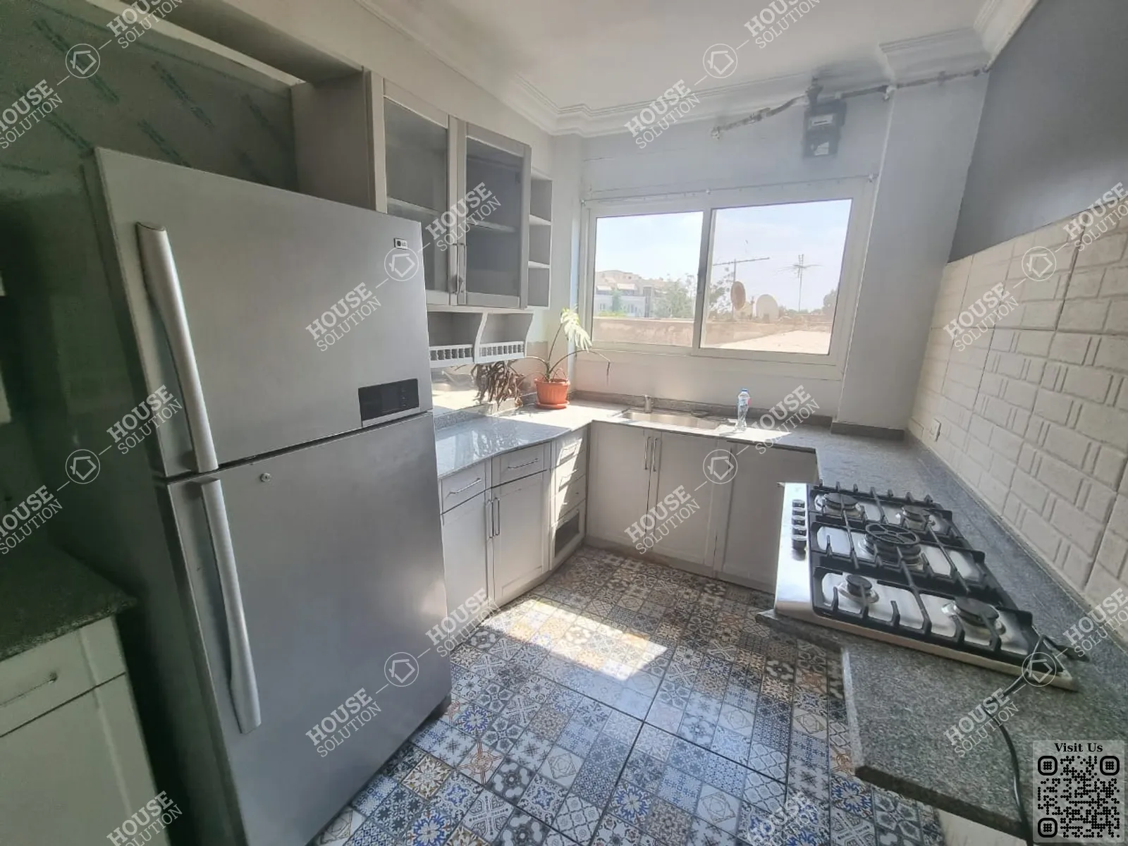 KITCHEN  @ Apartments For Rent In Maadi Maadi Sarayat Area: 150 m² consists of 3 Bedrooms 3 Bathrooms Semi furnished 5 stars #4290-1