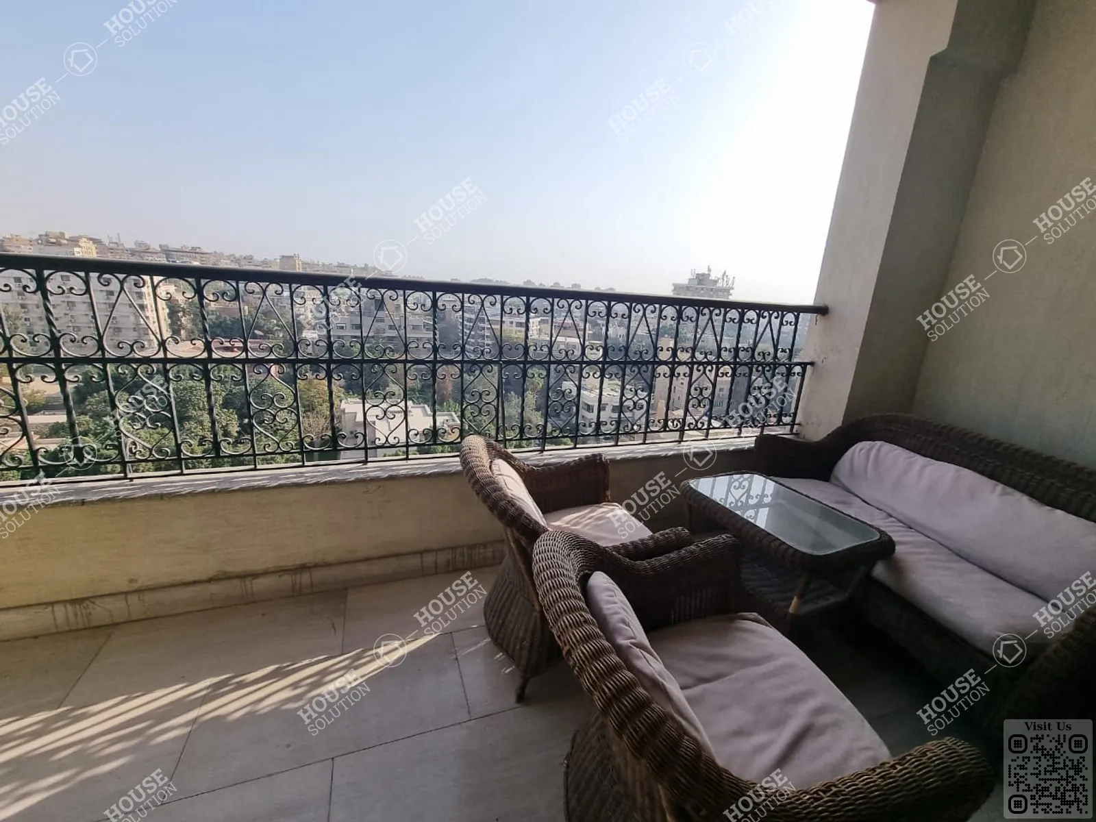 BALCONY  @ Apartments For Rent In Maadi Maadi Degla Area: 260 m² consists of 3 Bedrooms 3 Bathrooms Modern furnished 5 stars #4327-1