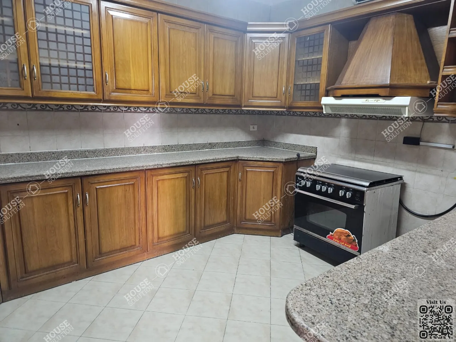 KITCHEN  @ Apartments For Rent In Maadi Maadi Sarayat Area: 320 m² consists of 4 Bedrooms 4 Bathrooms Semi furnished 5 stars #4401-1