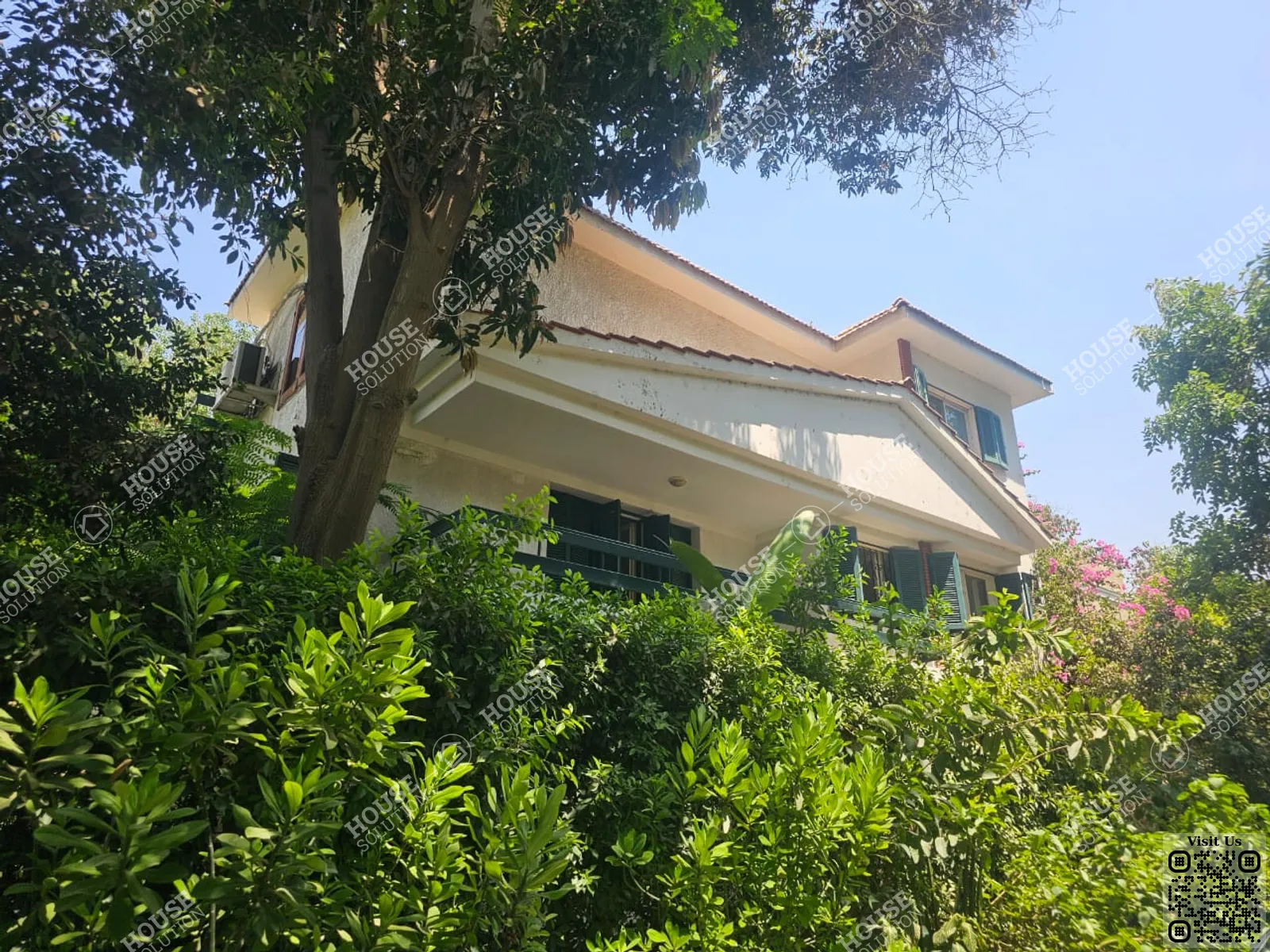 OUTSIDE VIEW  @ Villas For Rent In Maadi Maadi Sarayat Area: 330 m² consists of 4 Bedrooms 3 Bathrooms Semi furnished 5 stars #4410-0