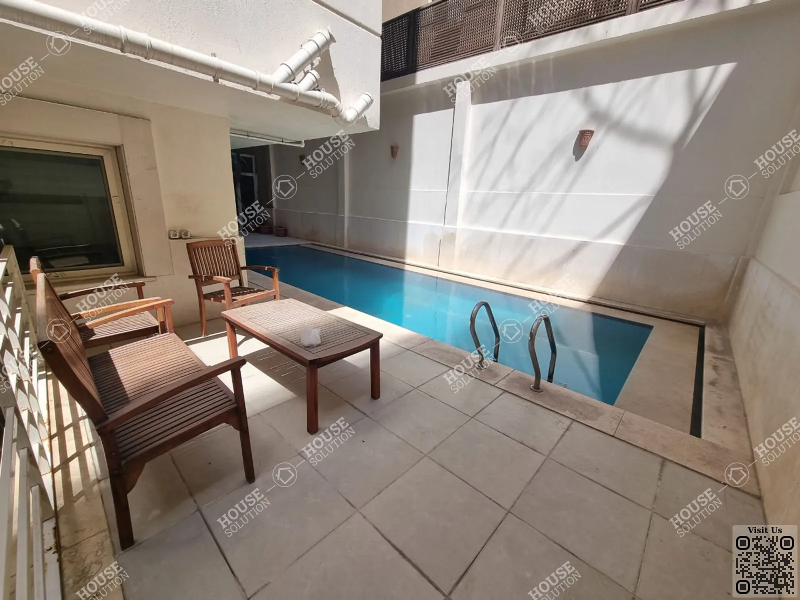 PRIVATE SWIMMING POOL  @ Ground Floors For Rent In Maadi Maadi Sarayat Area: 320 m² consists of 4 Bedrooms 4 Bathrooms Semi furnished 5 stars #4423-1