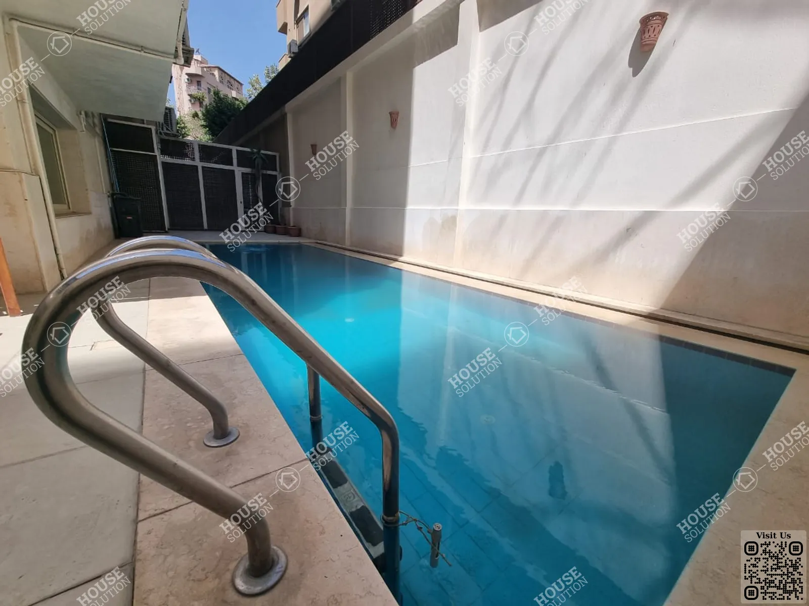 PRIVATE SWIMMING POOL  @ Ground Floors For Rent In Maadi Maadi Sarayat Area: 320 m² consists of 4 Bedrooms 4 Bathrooms Semi furnished 5 stars #4423-0