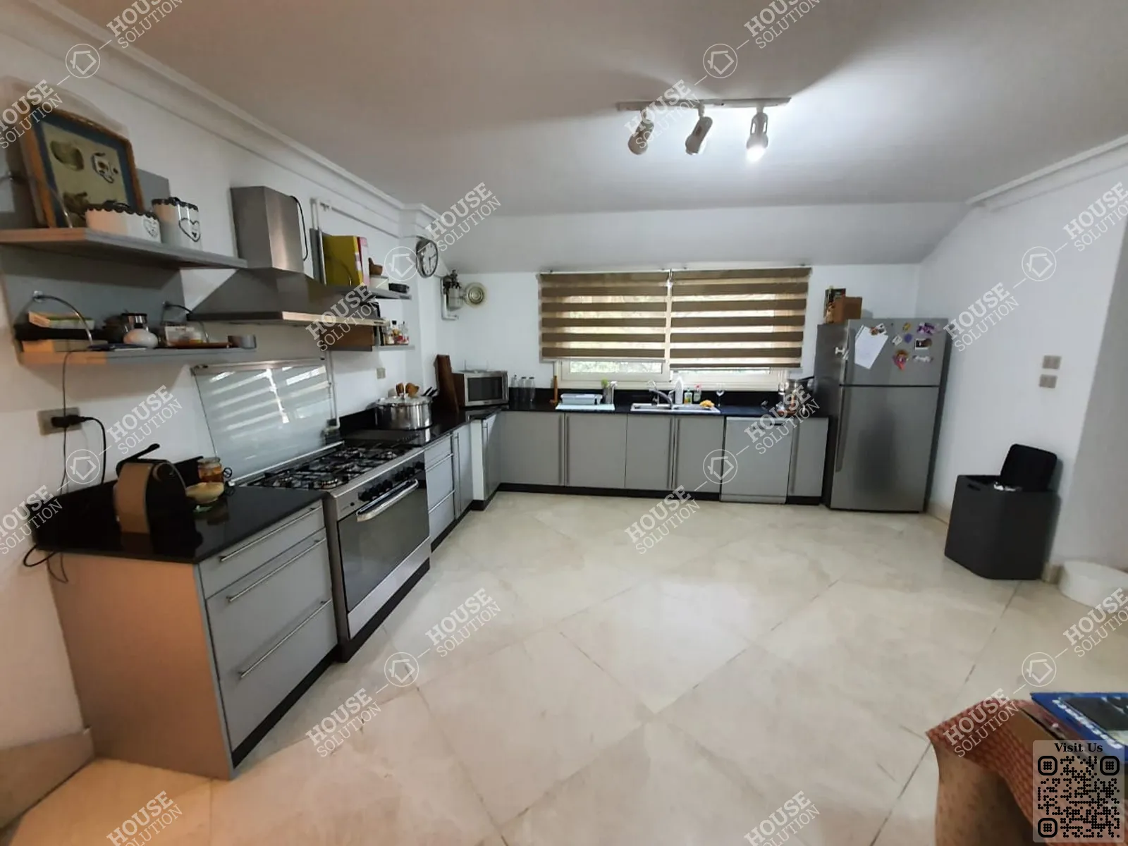 KITCHEN  @ Penthouses For Rent In Maadi Maadi Sarayat Area: 350 m² consists of 5 Bedrooms 5 Bathrooms Modern furnished 5 stars #4486-2