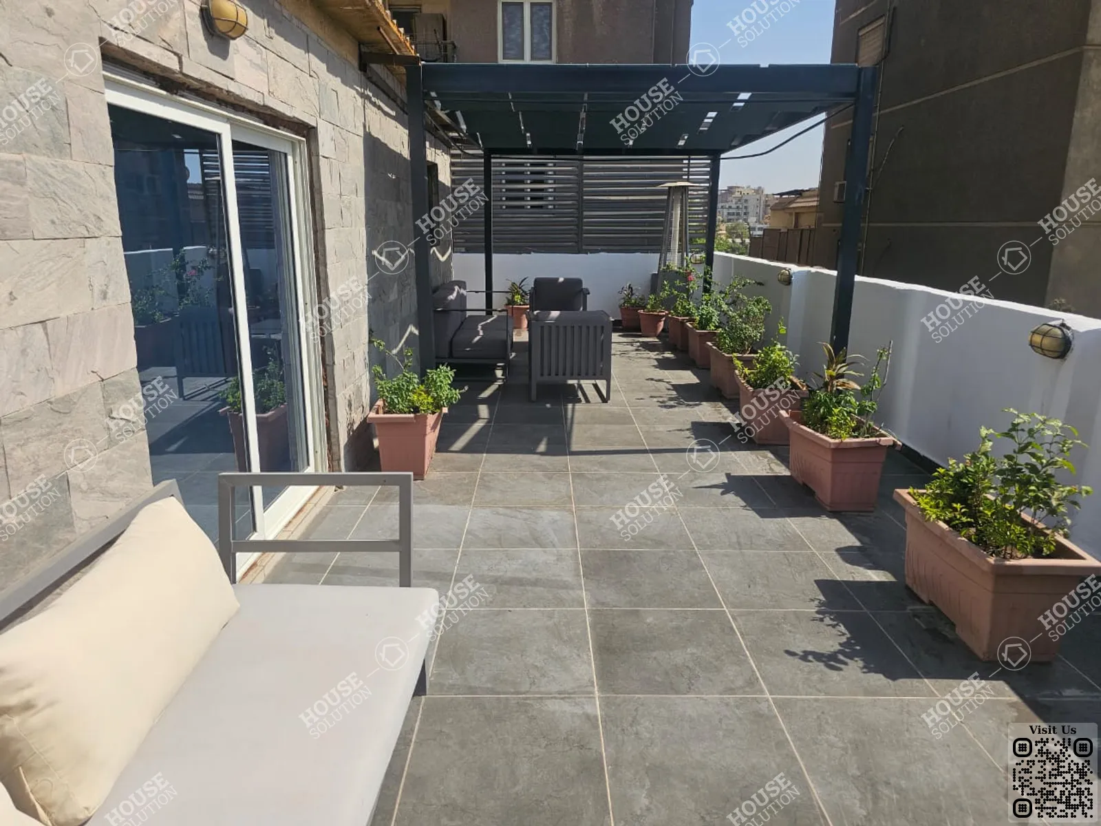 TERRACE  @ Penthouses For Rent In Maadi Maadi Degla Area: 180 m² consists of 2 Bedrooms 2 Bathrooms Modern furnished 5 stars #4515-0