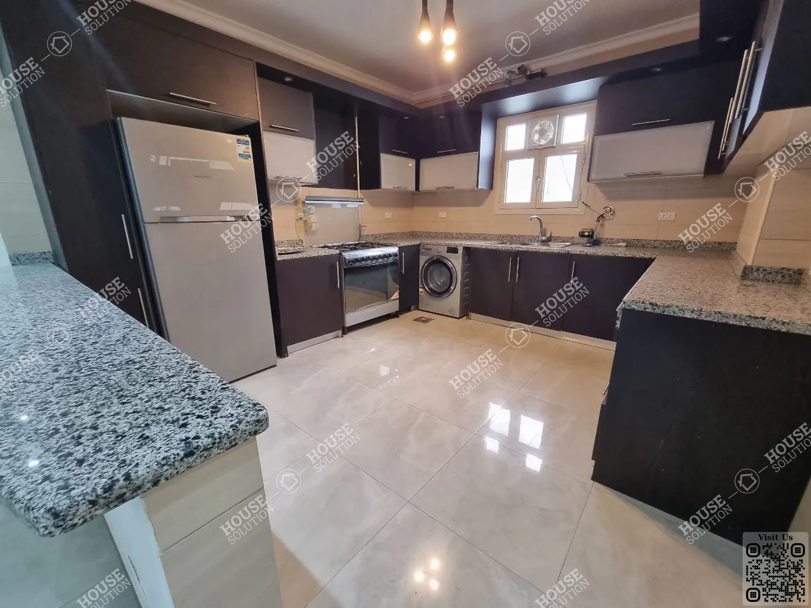 KITCHEN @ Apartments For Rent In Maadi Maadi Sarayat Area: 220 m² consists of 3 Bedrooms 3 Bathrooms Modern furnished 5 stars #4539-1