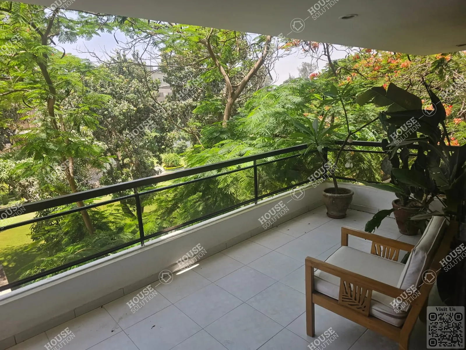 BALCONY  @ Apartments For Rent In Maadi Maadi Sarayat Area: 300 m² consists of 4 Bedrooms 3 Bathrooms Furnished 5 stars #4552-2