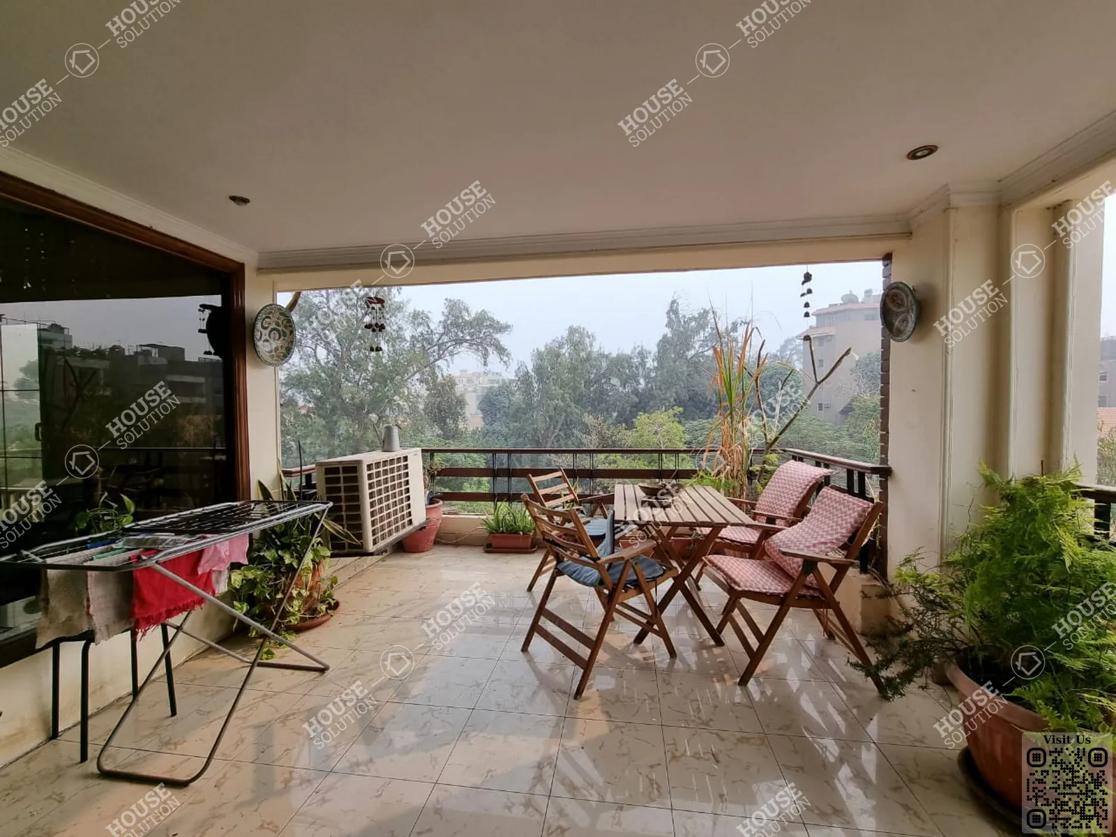 بالكونا @ شقق للإيجار في المعادي سرايات المعادي مساحة: 280 م² تتكون من 3 غرفة 3 حمام مفروش مودرن 5 نجوم #4609-0