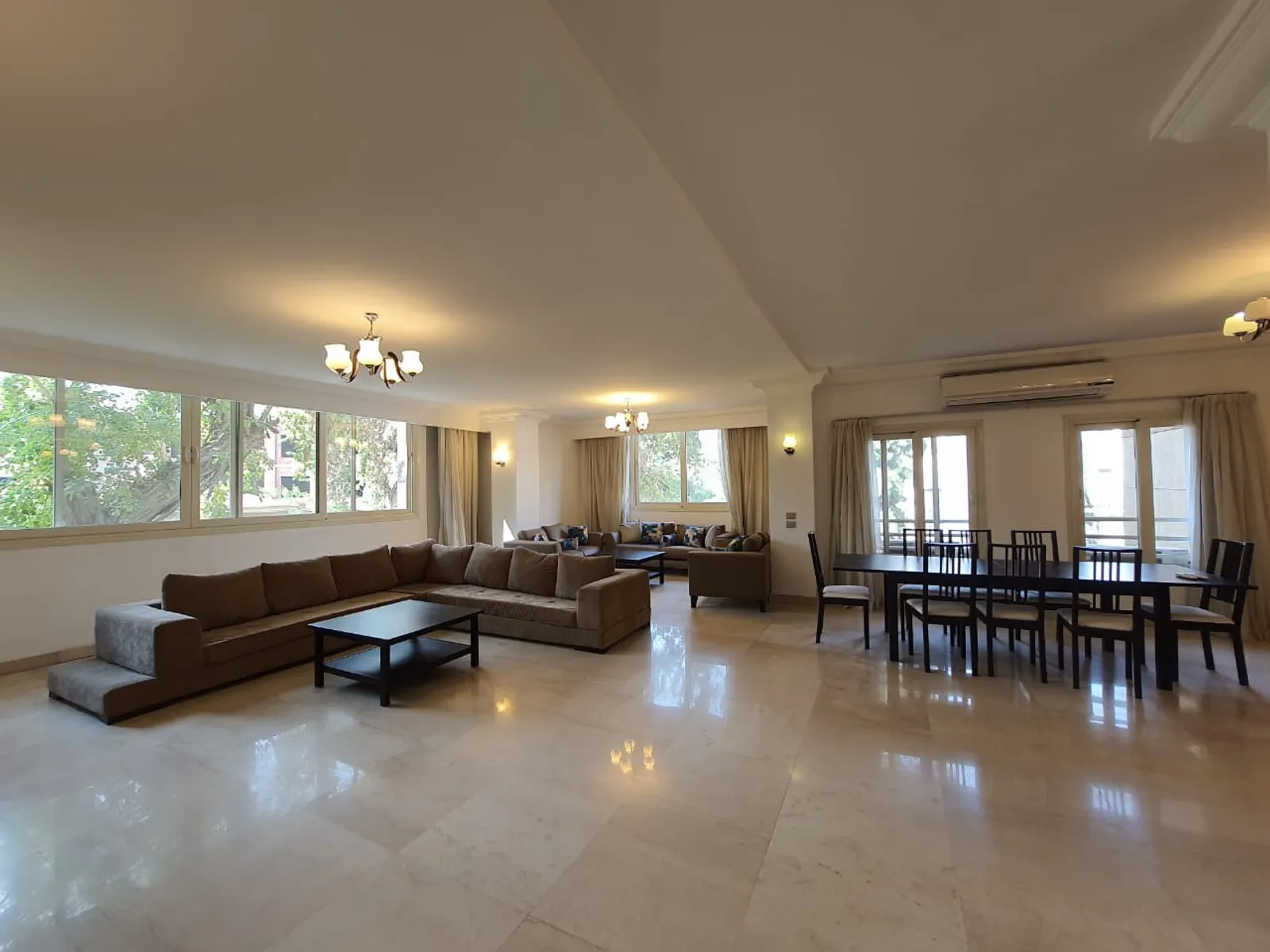 شقق للبيع في المعادي سرايات المعادي مساحة: 300 م² تتكون من 4 غرفة 4 حمام مفروش مودرن 5 نجوم #4648