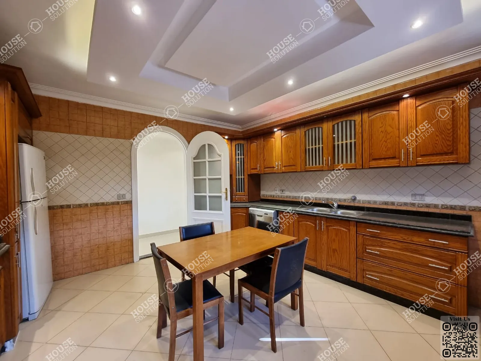 KITCHEN @ Apartments For Rent In Maadi Maadi Sarayat Area: 300 m² consists of 3 Bedrooms 3 Bathrooms Modern furnished 5 stars #4776-1