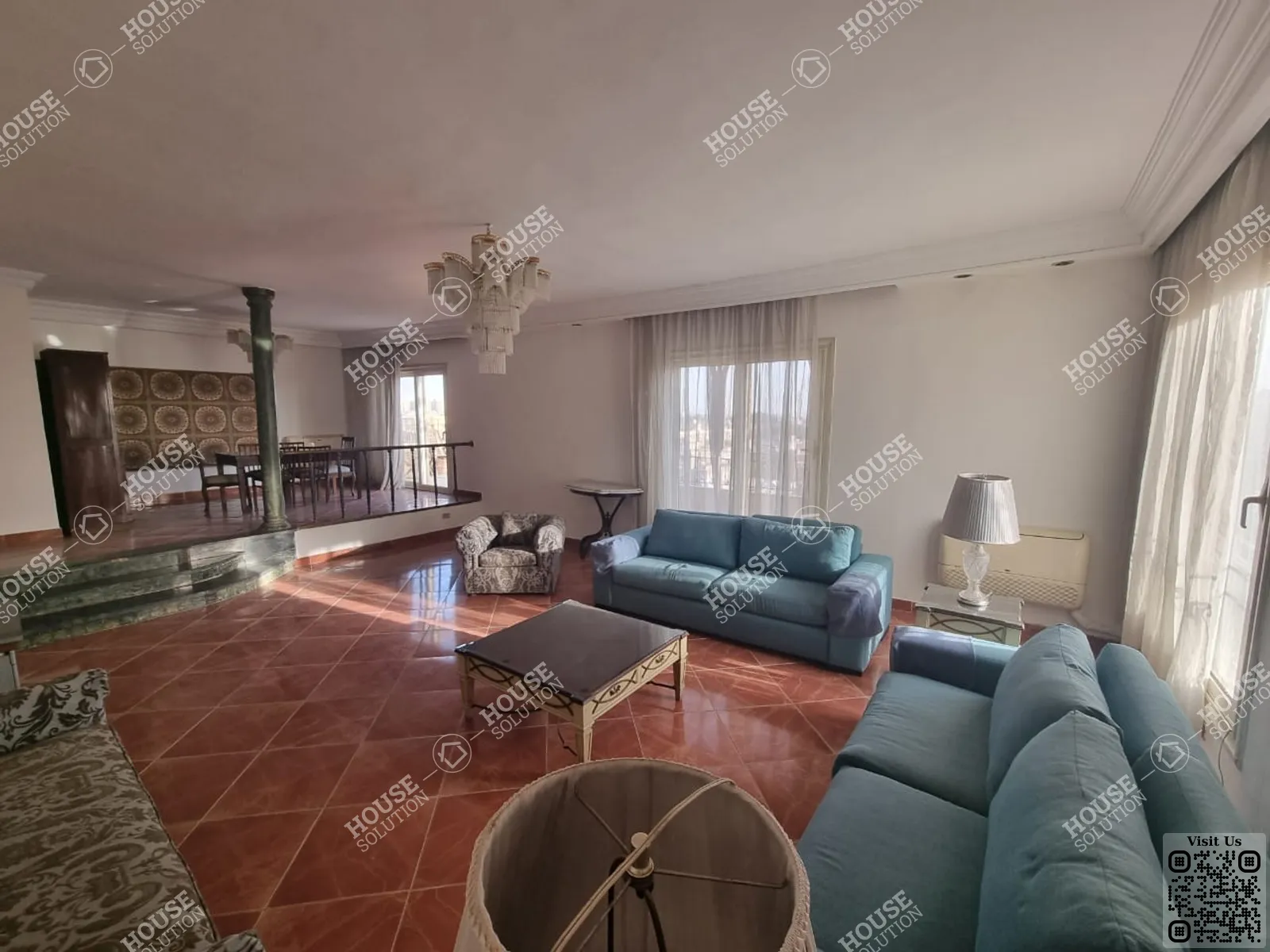 RECEPTION @ Penthouses For Rent In Maadi Maadi Degla Area: 200 m² consists of 3 Bedrooms 2 Bathrooms Furnished 5 stars #4777-0