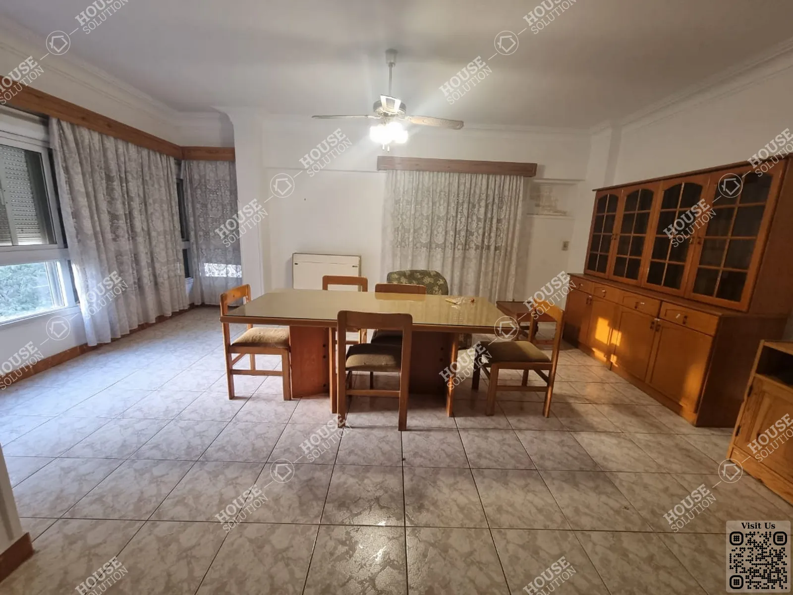 غرفة العشاء @ شقق للإيجار في المعادي دجله المعادي مساحة: 250 م² تتكون من 4 غرفة 3 حمام مفروش 5 نجوم #4778-2