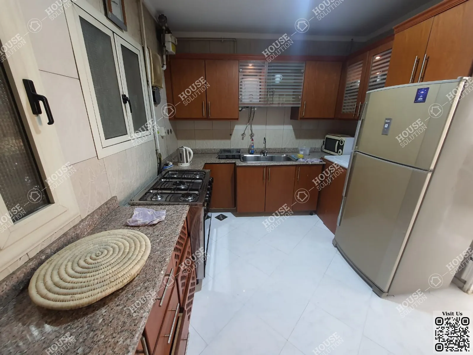 KITCHEN @ Apartments For Rent In Maadi Maadi Sarayat Area: 200 m² consists of 3 Bedrooms 2 Bathrooms Modern furnished 5 stars #4795-1
