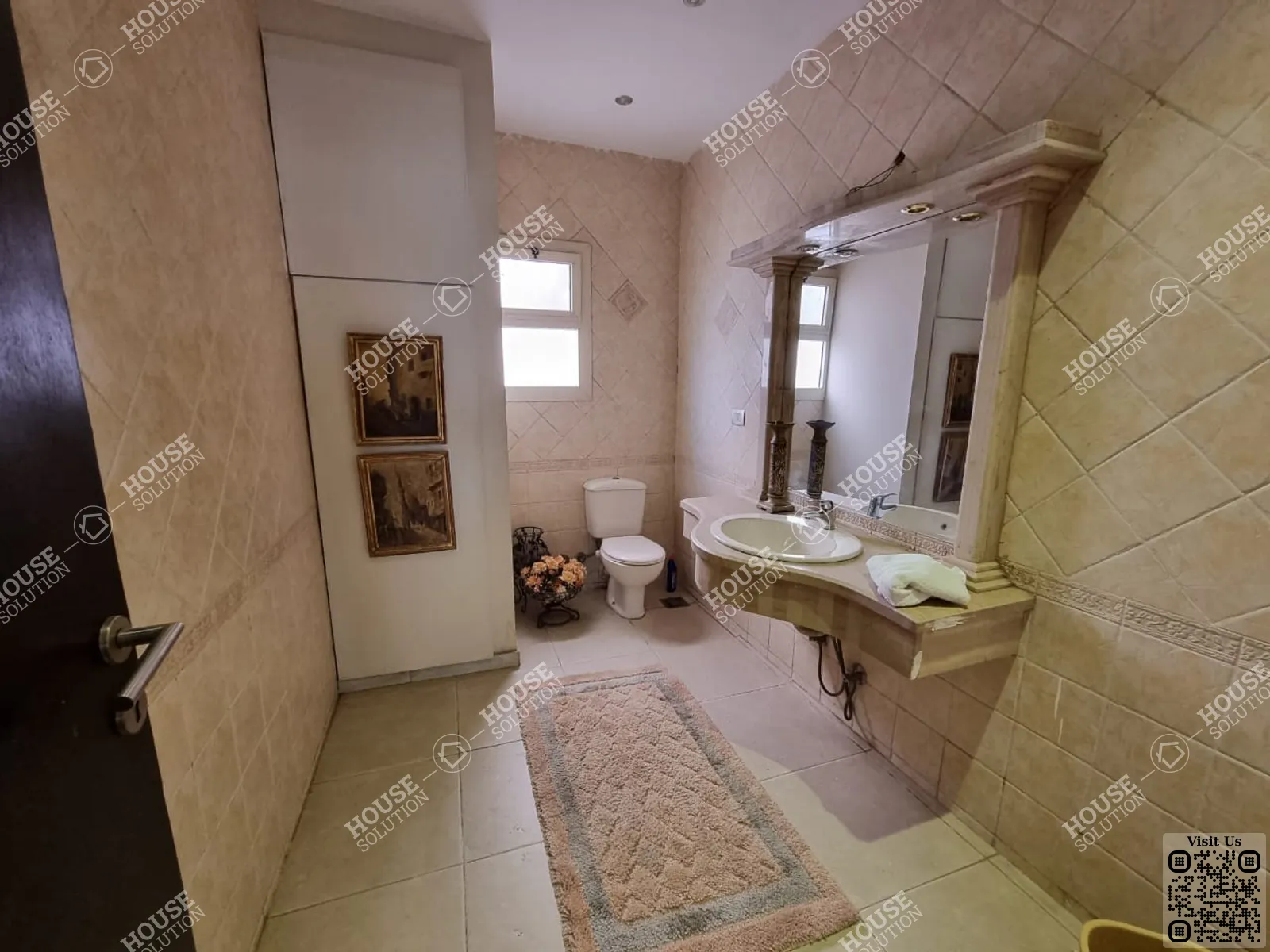GUEST BATHROOM @ Apartments For Rent In Maadi Maadi Degla Area: 300 m² consists of 4 Bedrooms 3 Bathrooms Modern furnished 5 stars #4803-2