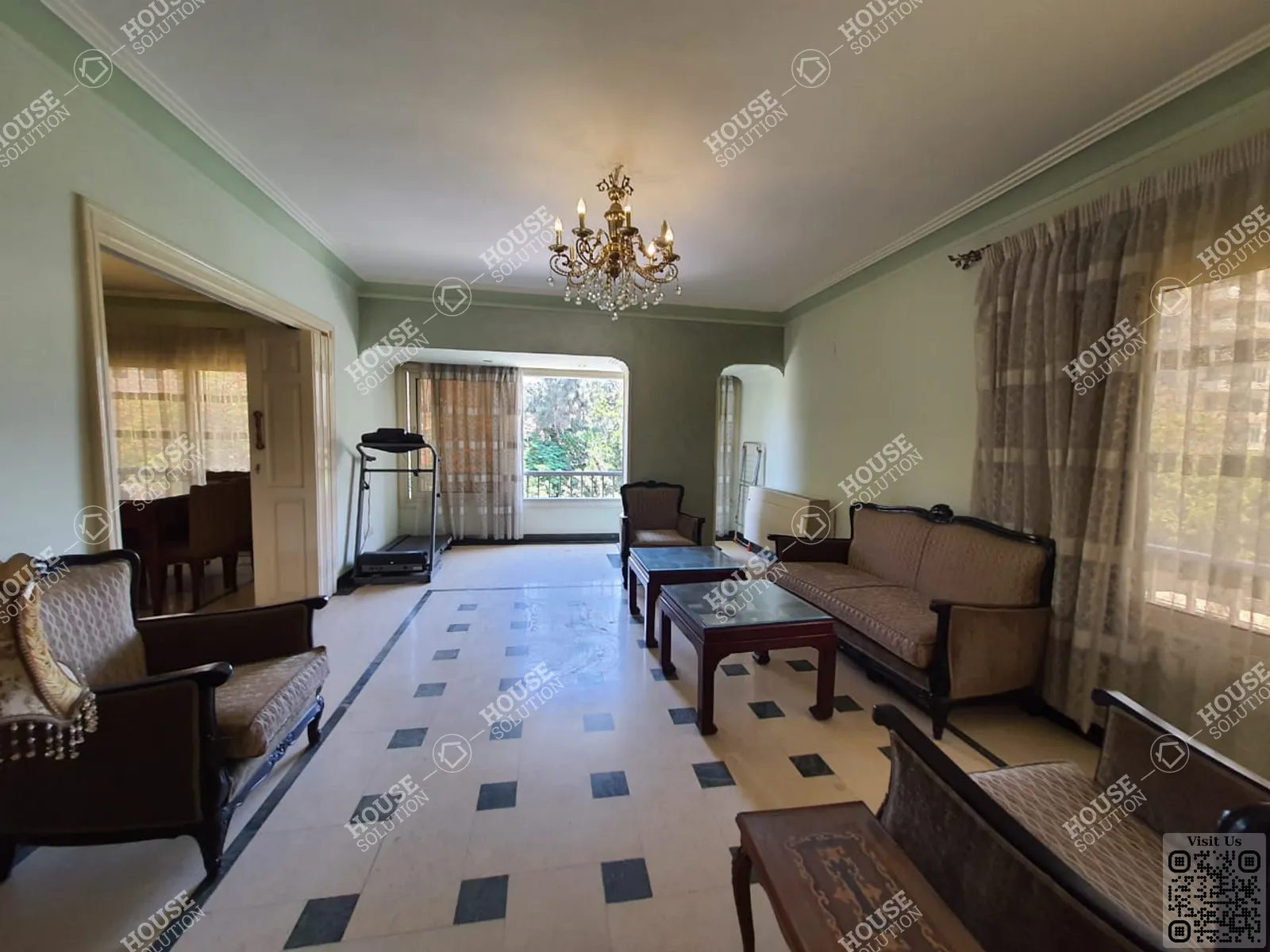 غرفة الاستقبال	 @ شقق للإيجار في المعادي دجله المعادي مساحة: 160 م² تتكون من 2 غرفة 2 حمام مفروش مودرن 5 نجوم #4824-2