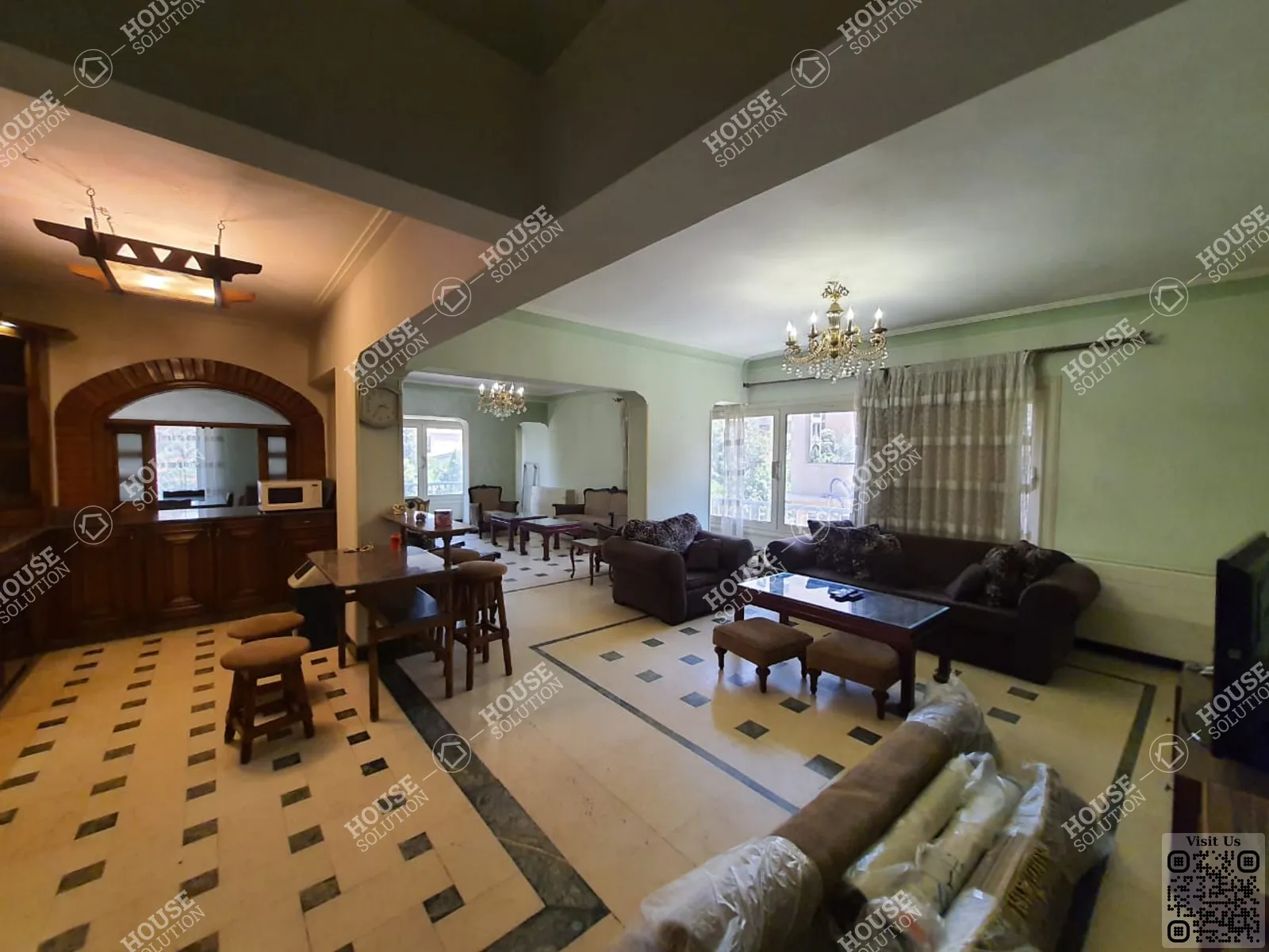 غرفة الاستقبال	 @ شقق للإيجار في المعادي دجله المعادي مساحة: 160 م² تتكون من 2 غرفة 2 حمام مفروش مودرن 5 نجوم #4824-0