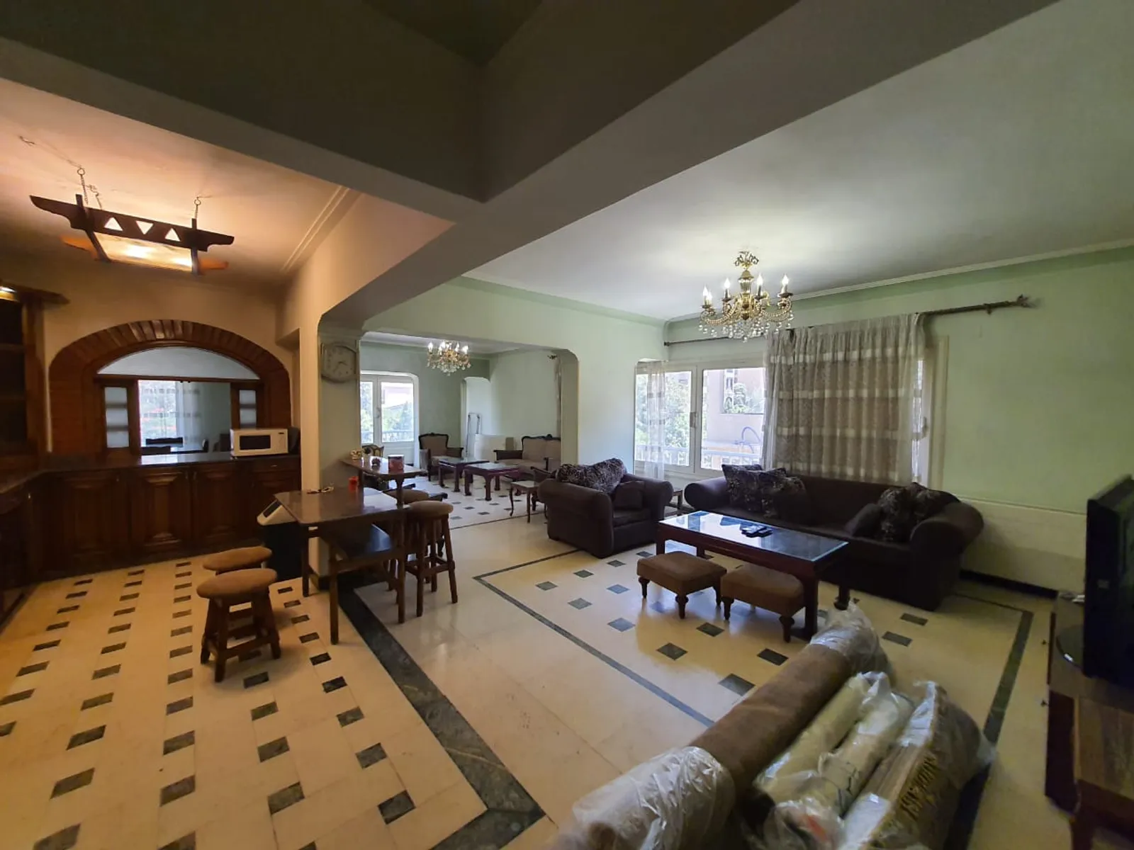 شقق للبيع في المعادي دجله المعادي مساحة: 160 م² تتكون من 2 غرفة 2 حمام مفروش مودرن 5 نجوم #4824