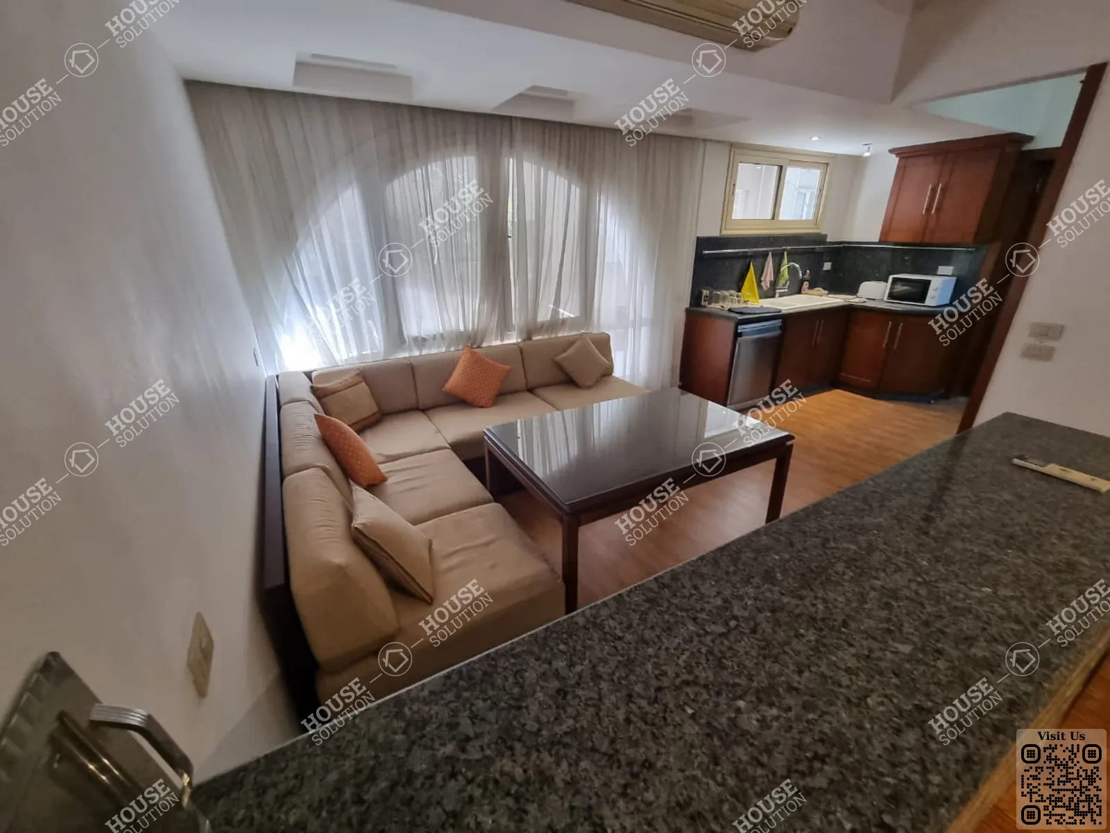 KITCHEN  @ Apartments For Rent In Maadi Maadi Sarayat Area: 250 m² consists of 3 Bedrooms 3 Bathrooms Modern furnished 5 stars #4870-2