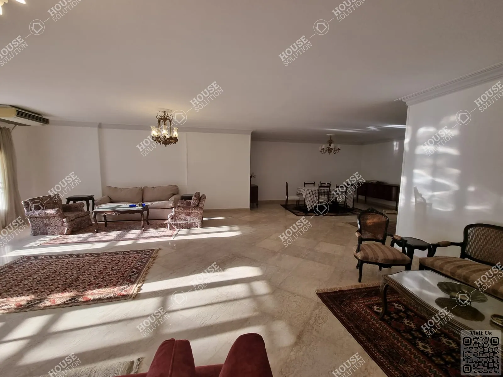 RECEPTION  @ Apartments For Rent In Maadi Maadi Sarayat Area: 270 m² consists of 3 Bedrooms 3 Bathrooms Furnished 5 stars #4889-2