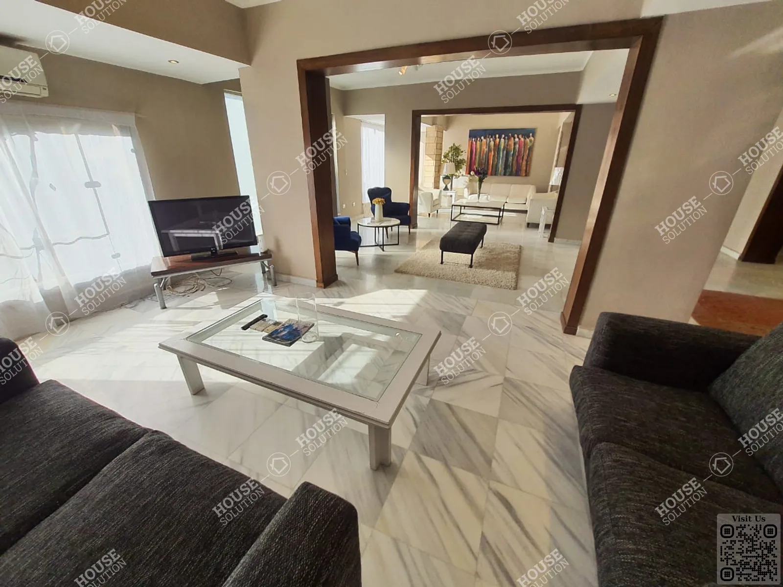 RECEPTION  @ Apartments For Rent In Maadi Maadi Degla Area: 250 m² consists of 3 Bedrooms 4 Bathrooms Modern furnished 5 stars #4892-2