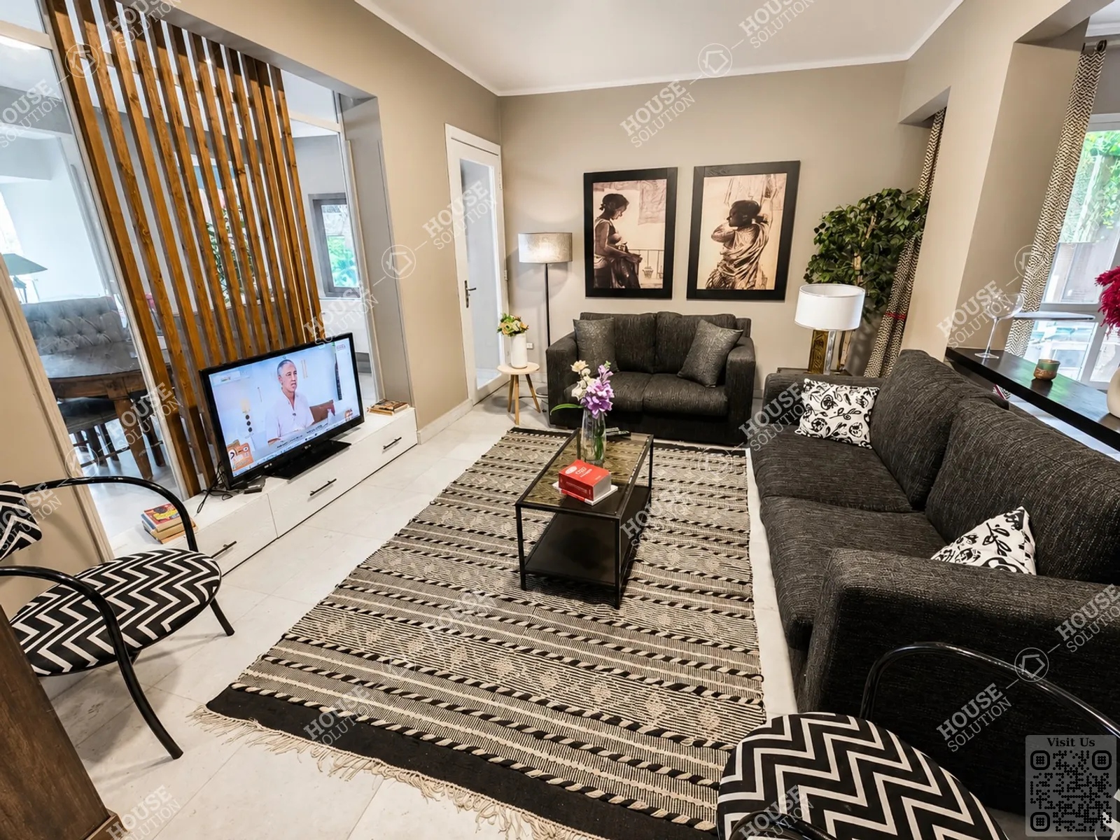 RECEPTION  @ Apartments For Rent In Maadi Maadi Degla Area: 250 m² consists of 4 Bedrooms 4 Bathrooms Modern furnished 5 stars #4892-1