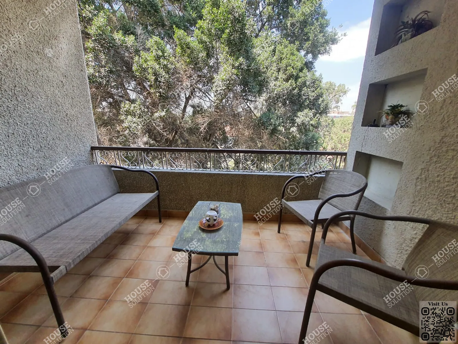 BALCONY  @ Apartments For Rent In Maadi Maadi Sarayat Area: 150 m² consists of 2 Bedrooms 2 Bathrooms Furnished 5 stars #4900-2