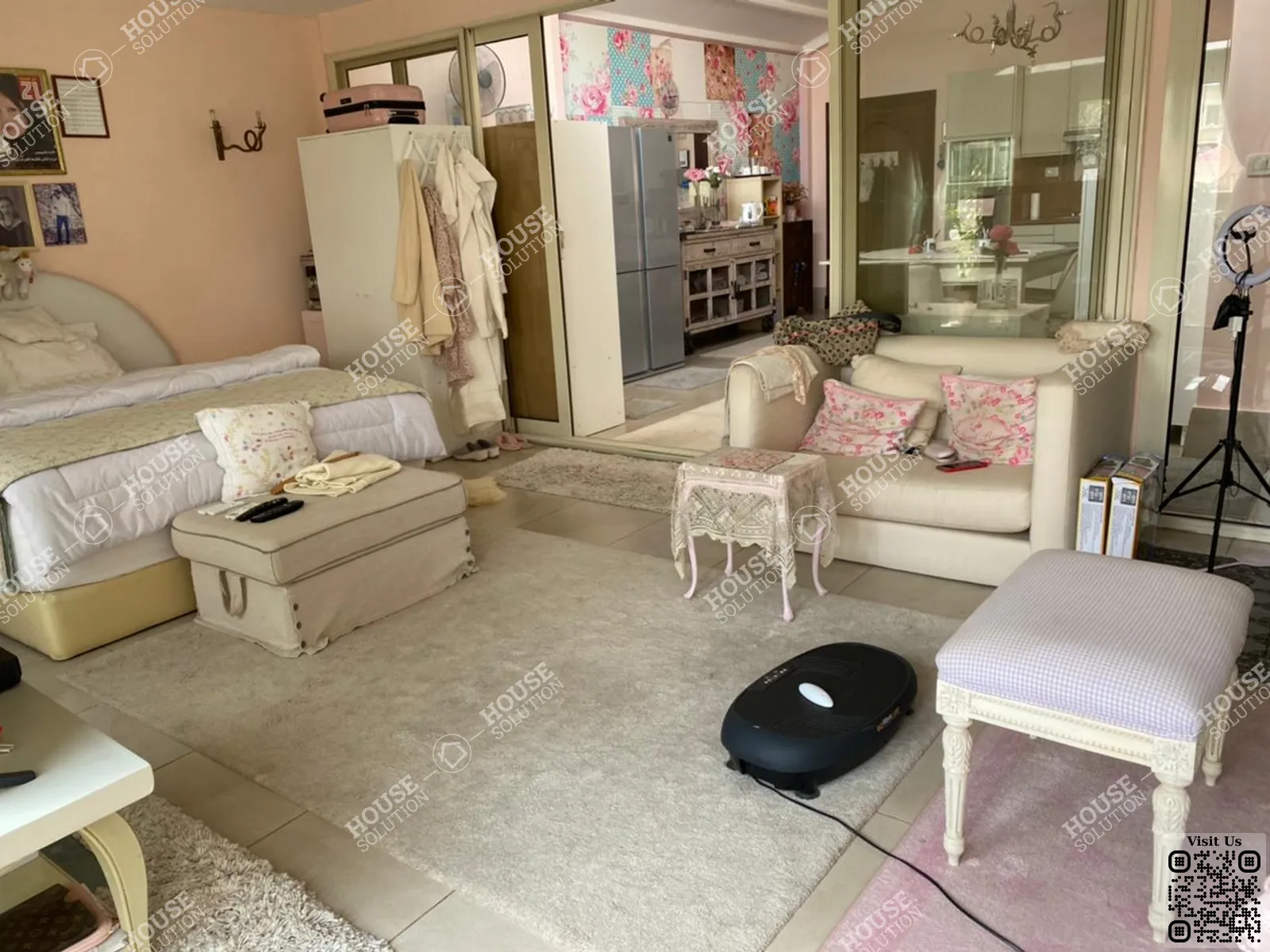 MASTER BEDROOM  @ Studios For Rent In Maadi Maadi Sarayat Area: 80 m² consists of 1 Bedrooms 1 Bathrooms Furnished 5 stars #4905-2