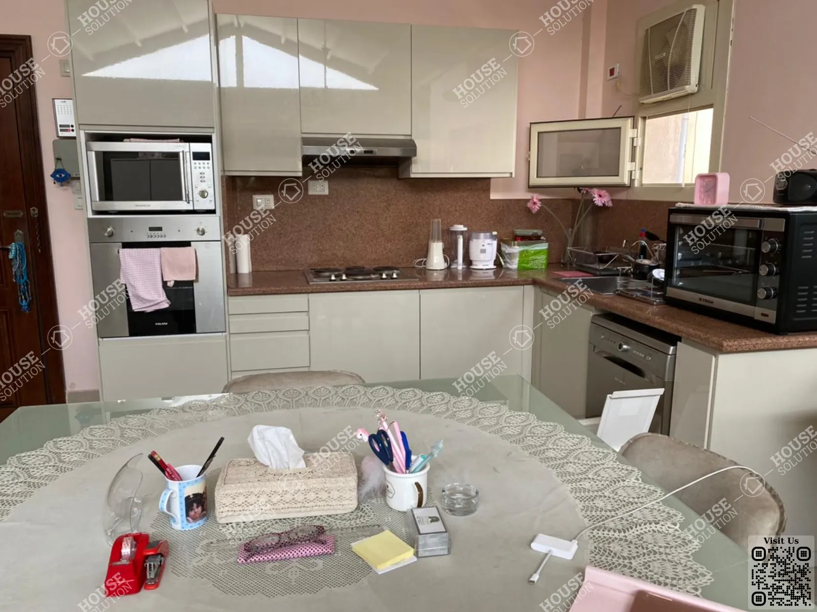 KITCHEN  @ Studios For Rent In Maadi Maadi Sarayat Area: 80 m² consists of 1 Bedrooms 1 Bathrooms Furnished 5 stars #4905-1