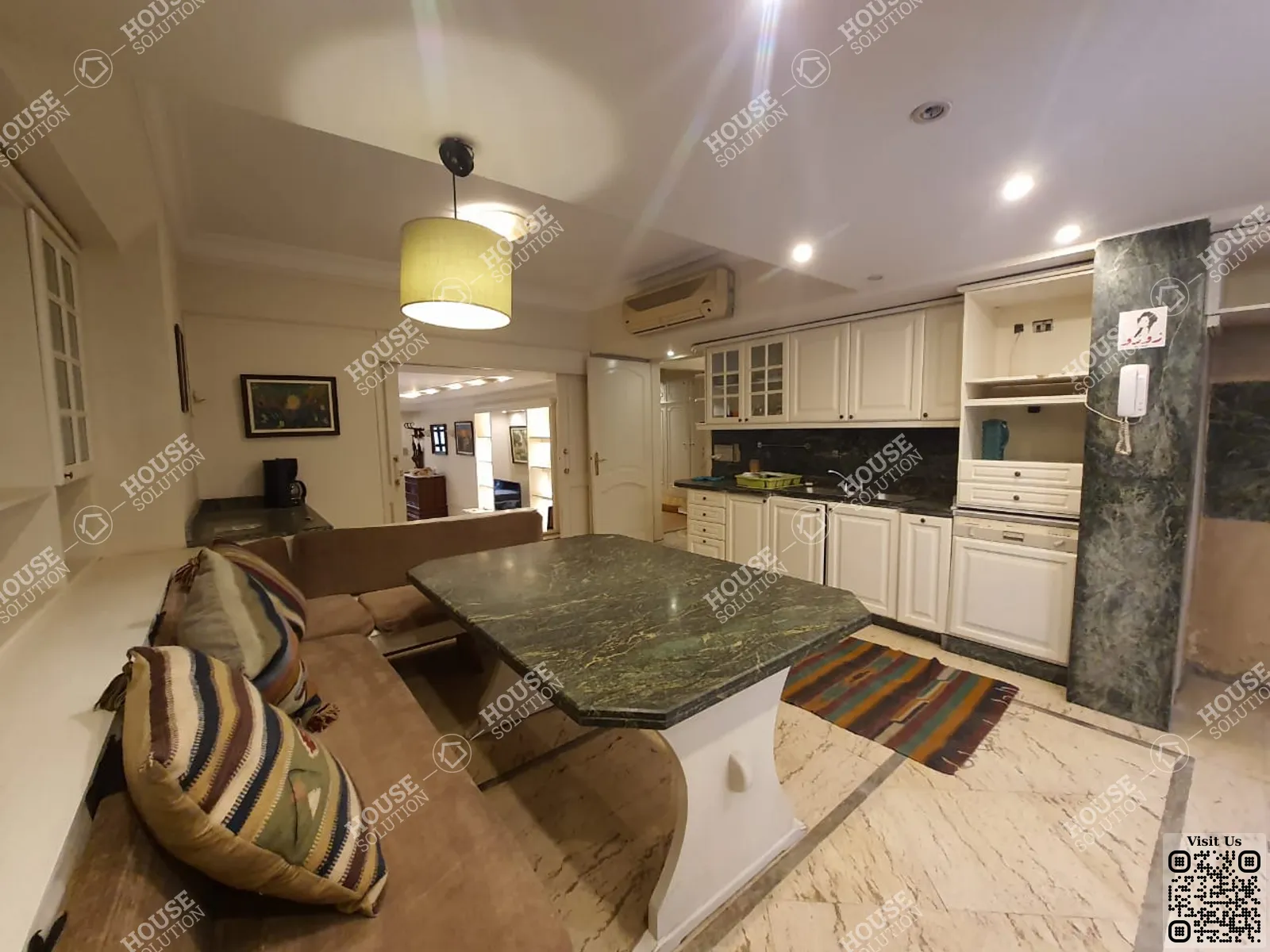 KITCHEN  @ Ground Floors For Rent In Maadi Maadi Sarayat Area: 200 m² consists of 3 Bedrooms 2 Bathrooms Furnished 5 stars #4927-2