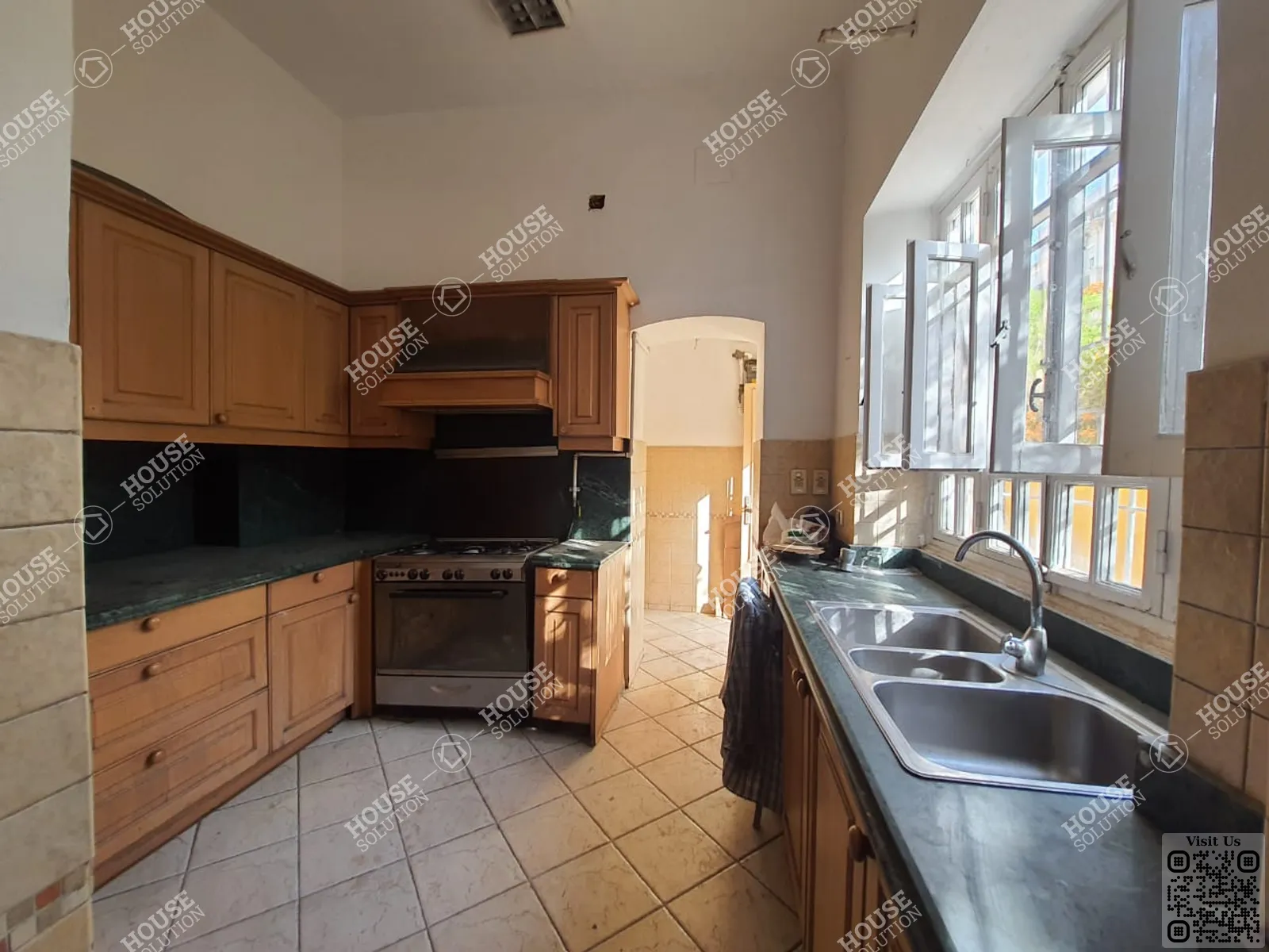 KITCHEN  @ Villas For Rent In Maadi Maadi Sarayat Area: 1050 m² consists of 5 Bedrooms 4 Bathrooms Semi Finished 5 stars #4944-2
