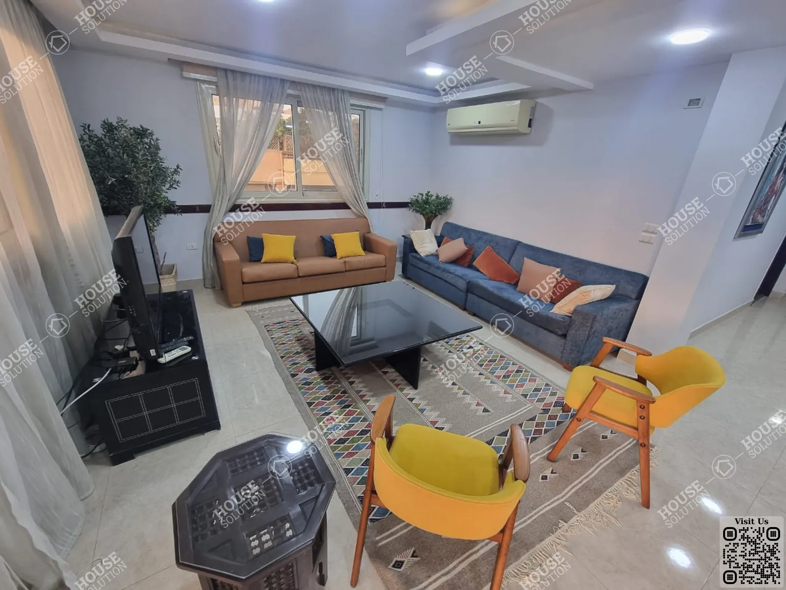 غرفة الاستقبال	 @ رووف للإيجار في المعادي دجله المعادي مساحة: 240 م² تتكون من 3 غرفة 3 حمام مفروش مودرن 5 نجوم #4945-0