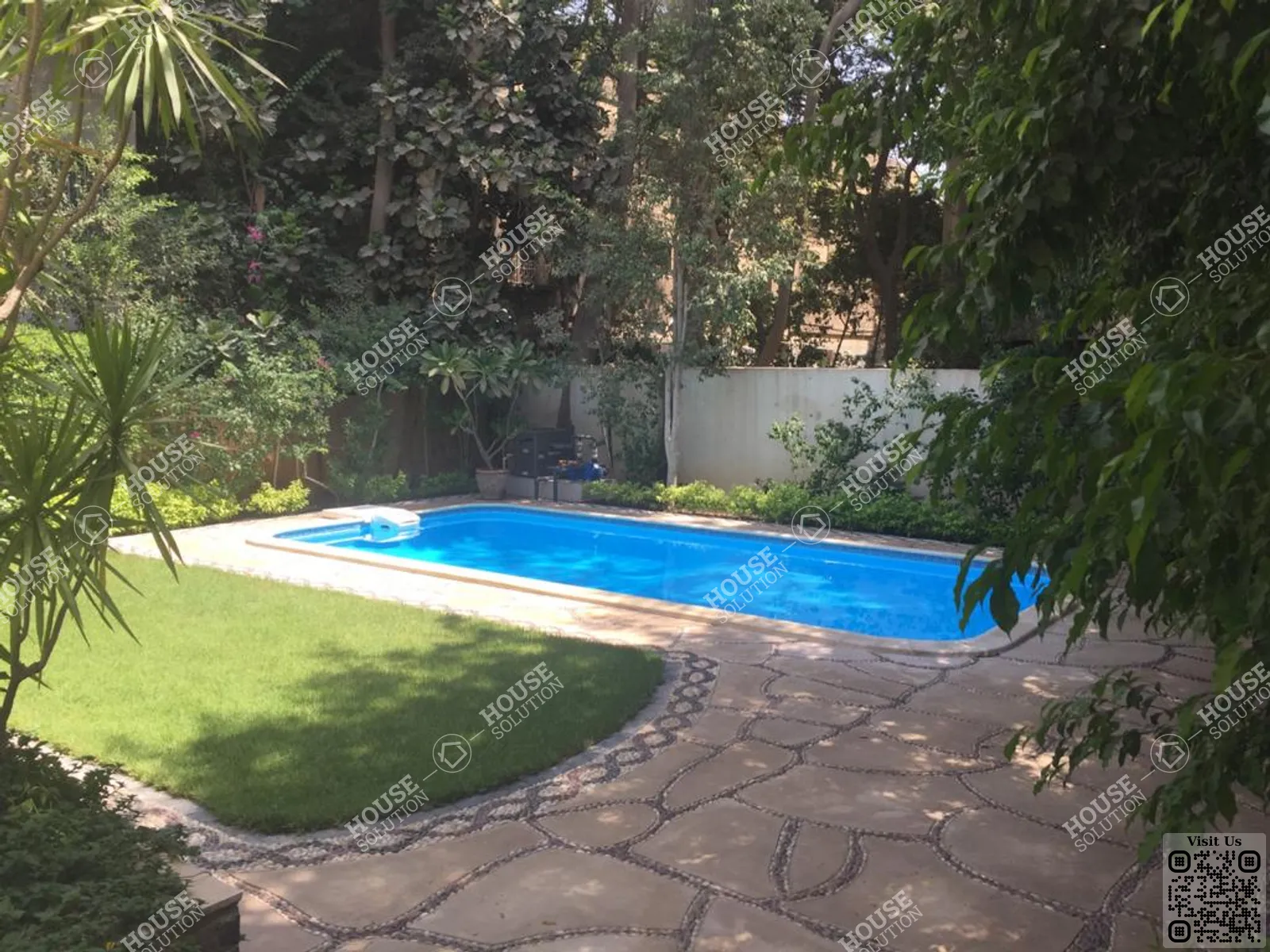 PRIVATE SWIMMING POOL  @ Villas For Rent In Maadi Maadi Degla Area: 600 m² consists of 4 Bedrooms 3 Bathrooms Semi furnished 5 stars #4963-1