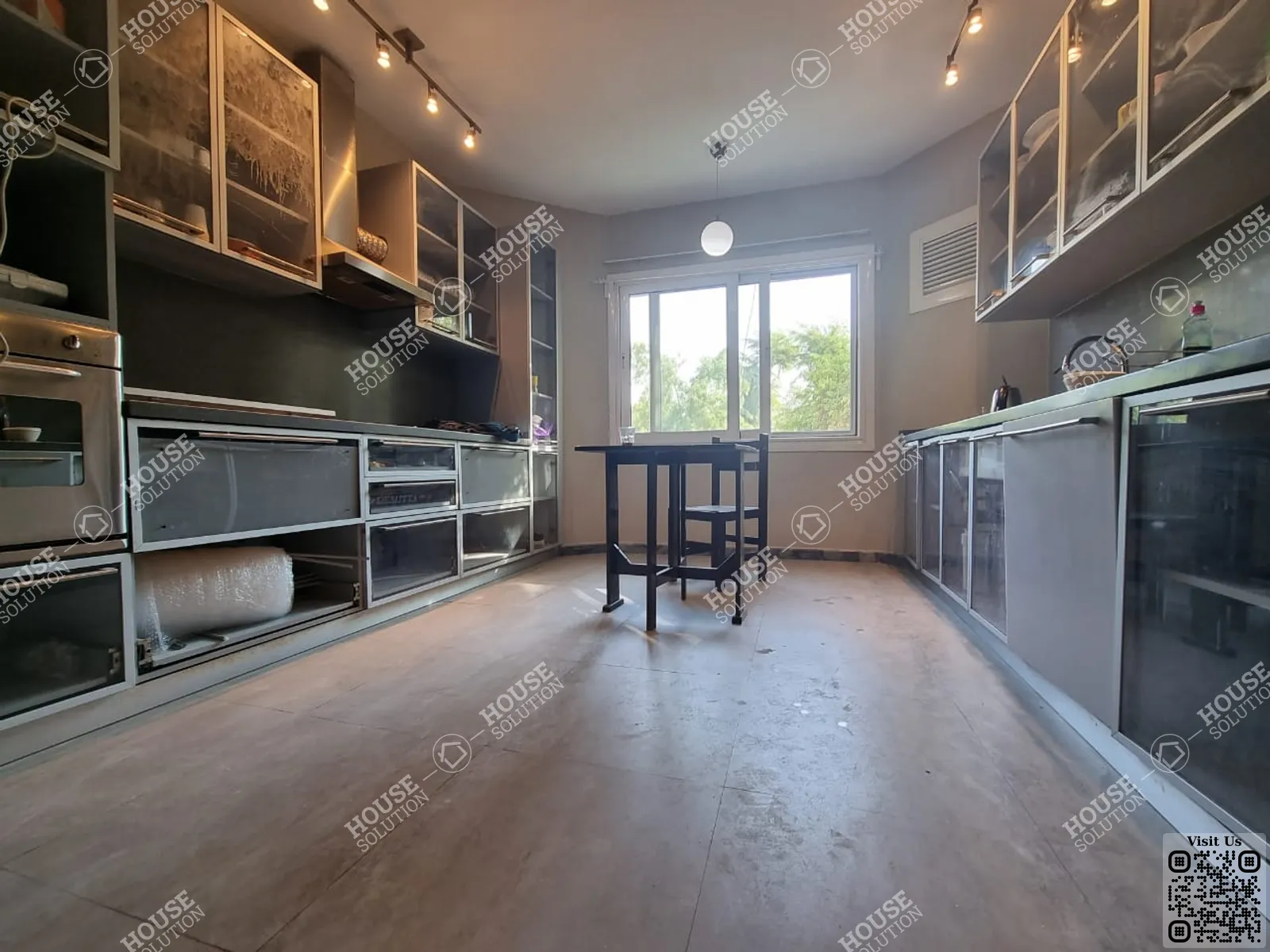 مطبخ @ شقق للإيجار في المعادي سرايات المعادي مساحة: 240 م² تتكون من 3 غرفة 3 حمام مفروش مودرن 5 نجوم #5011-1