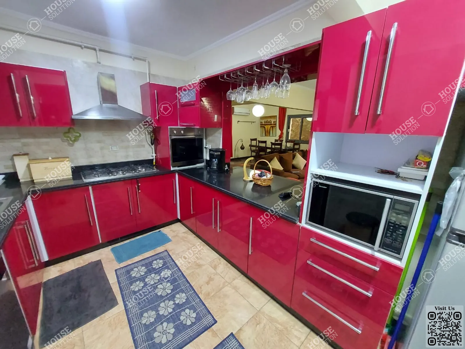 KITCHEN  @ Apartments For Rent In Maadi Maadi Degla Area: 150 m² consists of 4 Bedrooms 4 Bathrooms Modern furnished 5 stars #5039-1