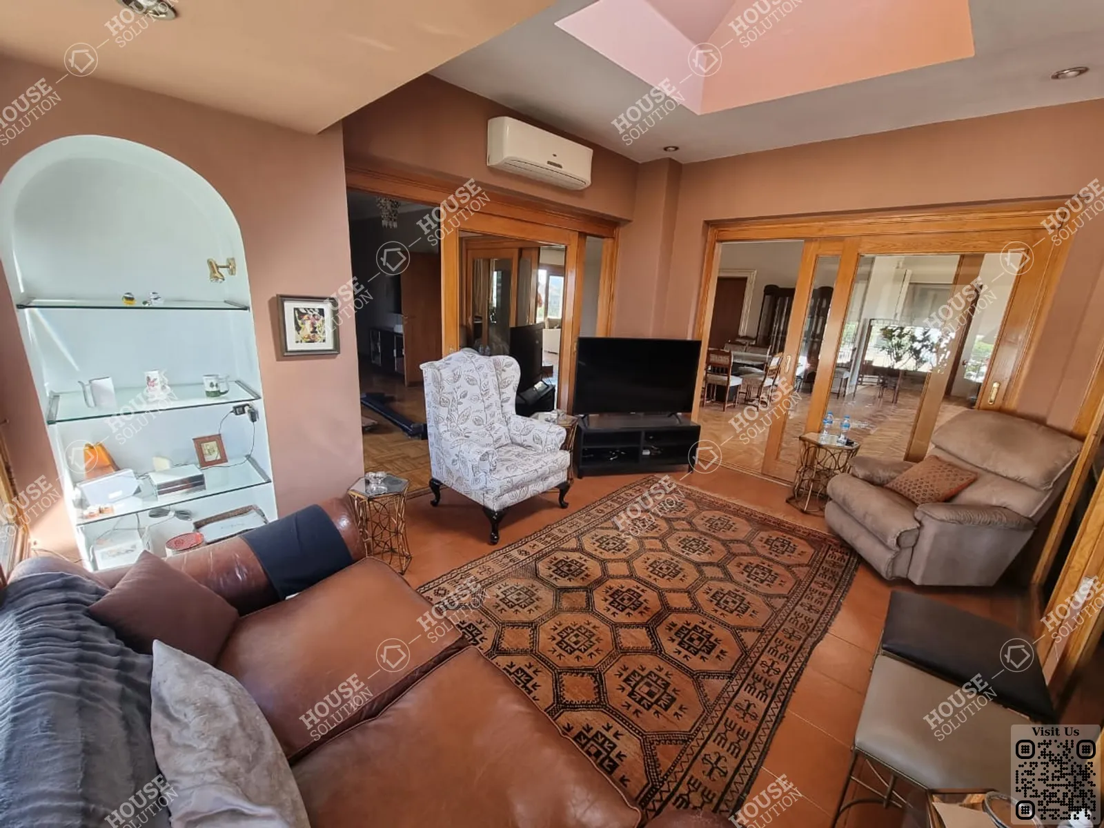 LIVING AREA  @ Penthouses For Rent In Maadi Maadi Sarayat Area: 450 m² consists of 3 Bedrooms 3 Bathrooms Modern furnished 5 stars #5053-2