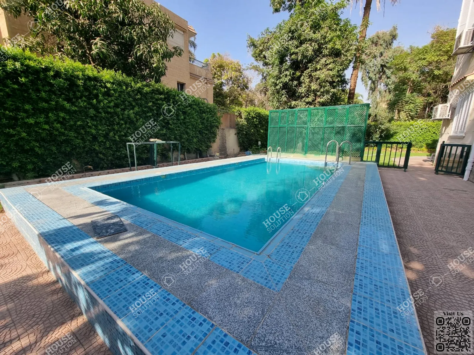 حوض سباحة خاص @ فيلات للإيجار في المعادي سرايات المعادي مساحة: 1050 م² تتكون من 7 غرفة 5 حمام نصف مفروش 5 نجوم #5057-1