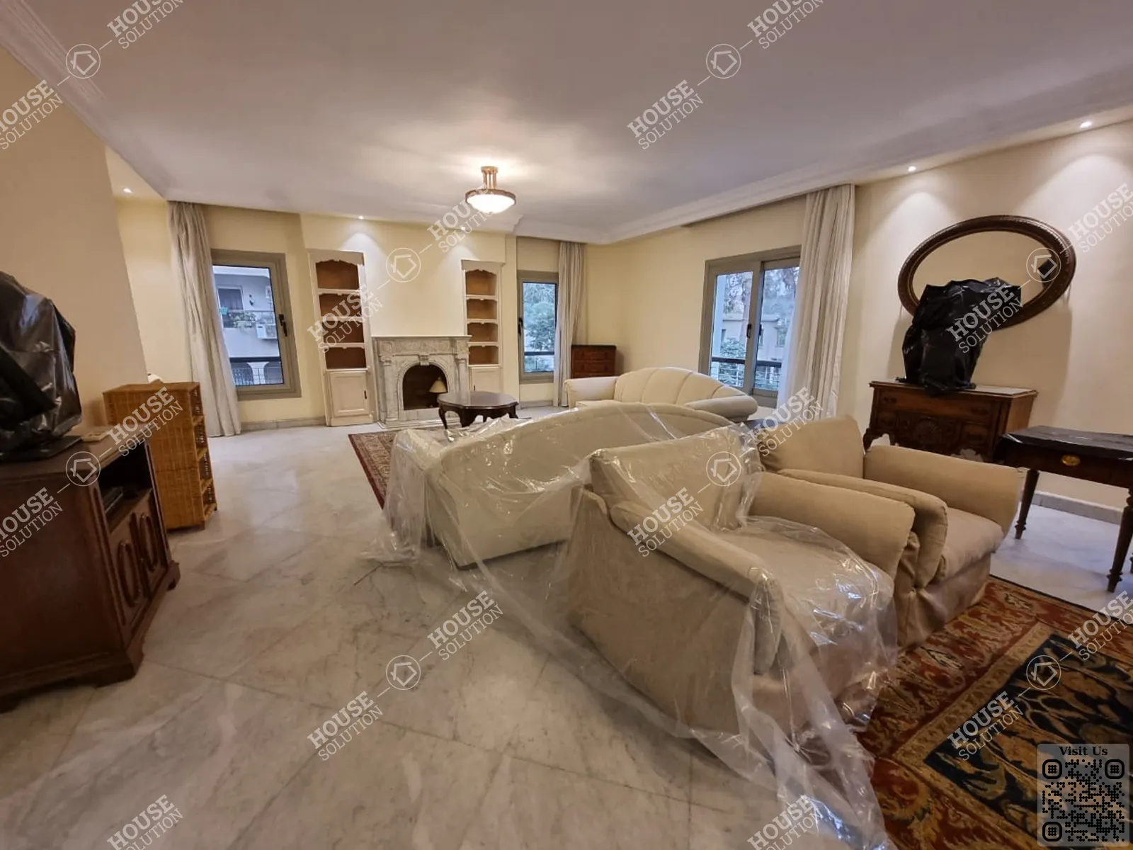 RECEPTION  @ Duplexes For Rent In Maadi Maadi Sarayat Area: 300 m² consists of 4 Bedrooms 3 Bathrooms Furnished 5 stars #5066-0