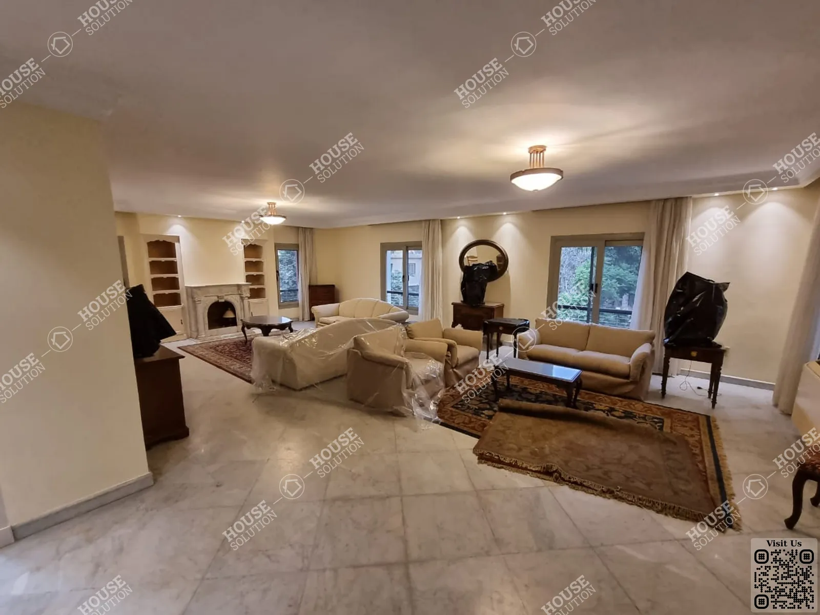 RECEPTION  @ Duplexes For Rent In Maadi Maadi Sarayat Area: 300 m² consists of 4 Bedrooms 3 Bathrooms Furnished 5 stars #5066-2