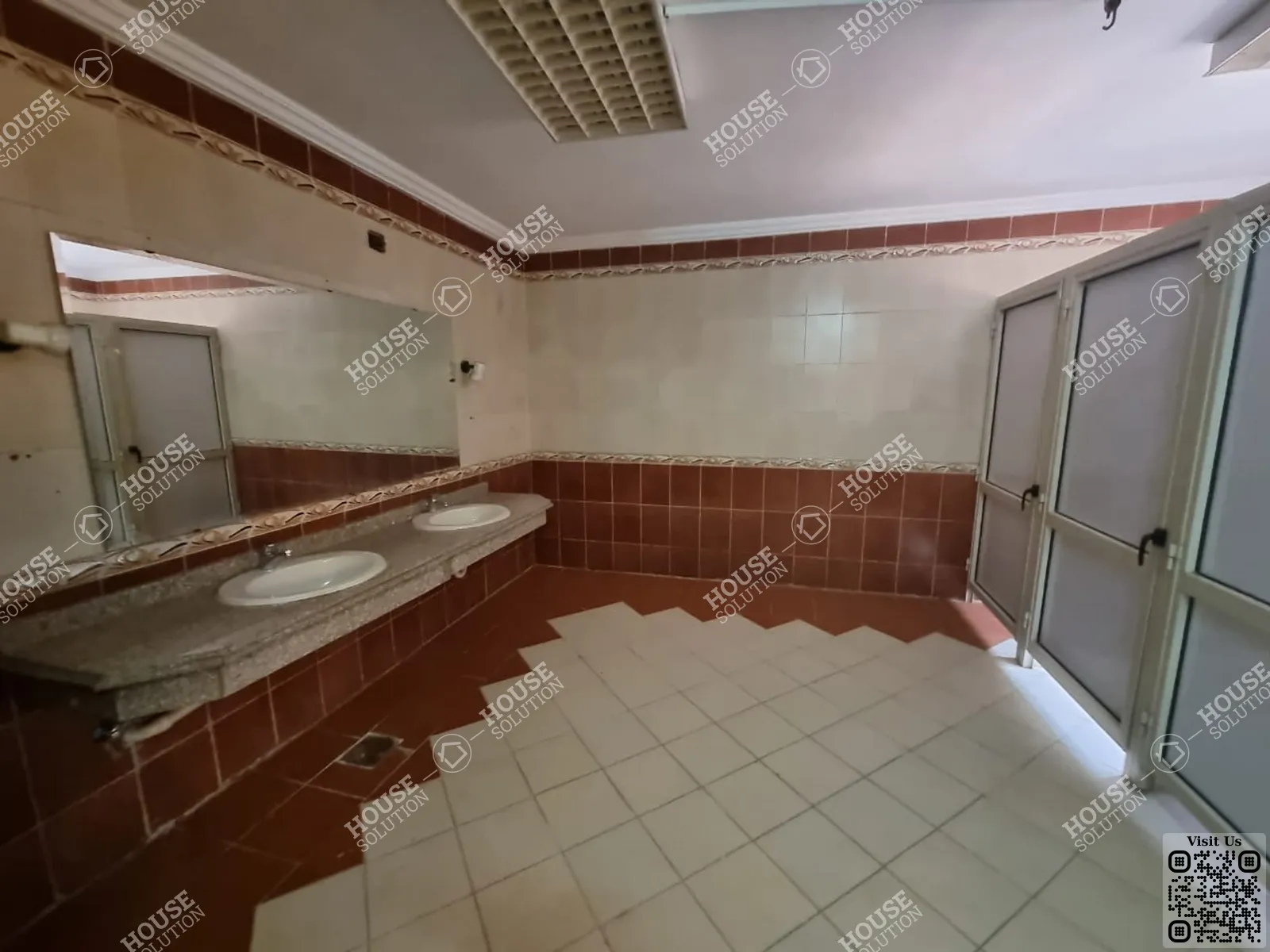 BATHROOM @ Office spaces For Rent In Maadi Maadi Sarayat Area: 700 m² consists of 8 Bedrooms 2 Bathrooms Semi furnished 5 stars #5074-1