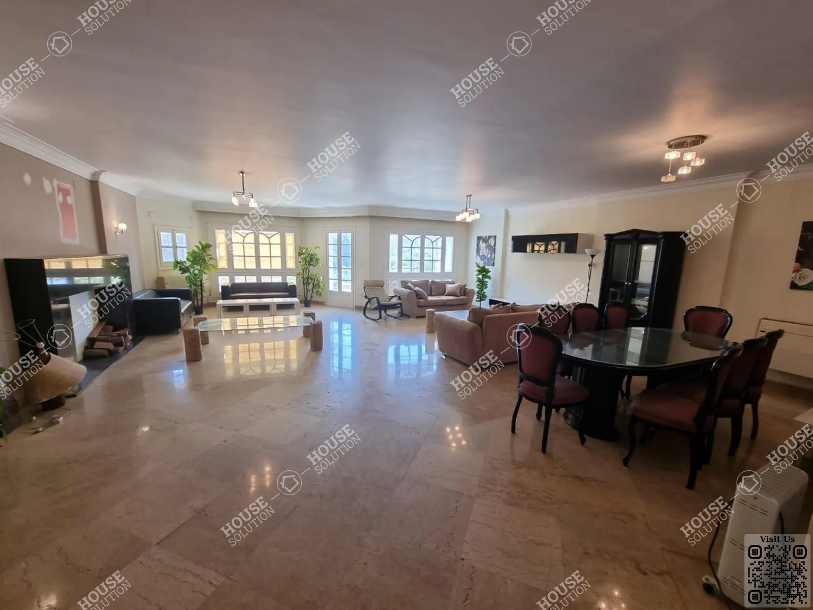 غرفة الاستقبال	 @ شقق للإيجار في المعادي سرايات المعادي مساحة: 300 م² تتكون من 3 غرفة 3 حمام مفروش مودرن 5 نجوم #5075-0