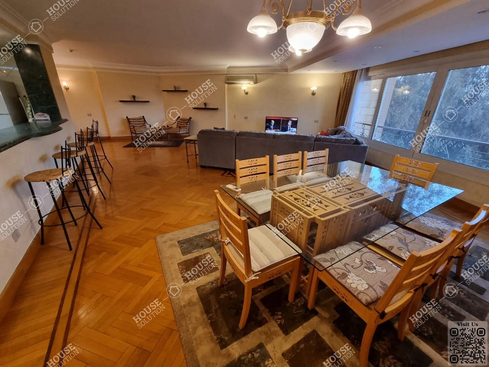 RECEPTION  @ Apartments For Rent In Maadi Maadi Sarayat Area: 200 m² consists of 4 Bedrooms 2 Bathrooms Furnished 5 stars #5081-2