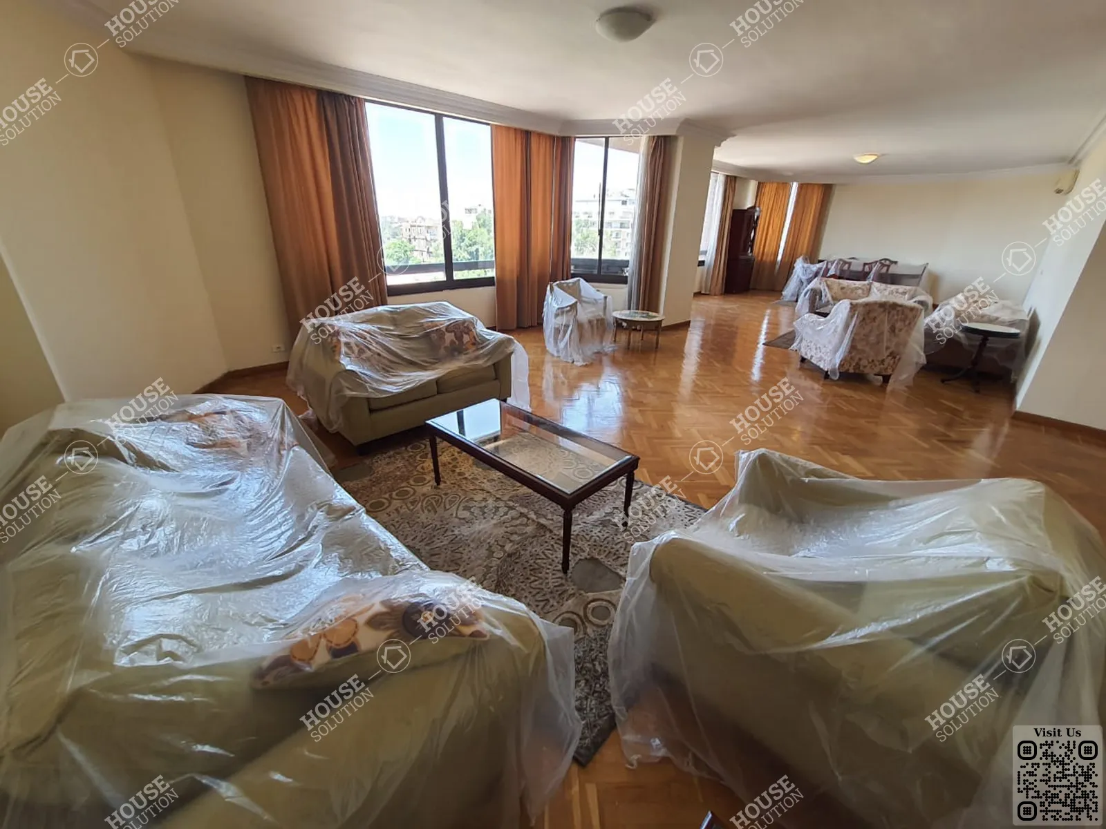 RECEPTION  @ Apartments For Rent In Maadi Maadi Sarayat Area: 380 m² consists of 4 Bedrooms 3 Bathrooms Furnished 5 stars #5083-0