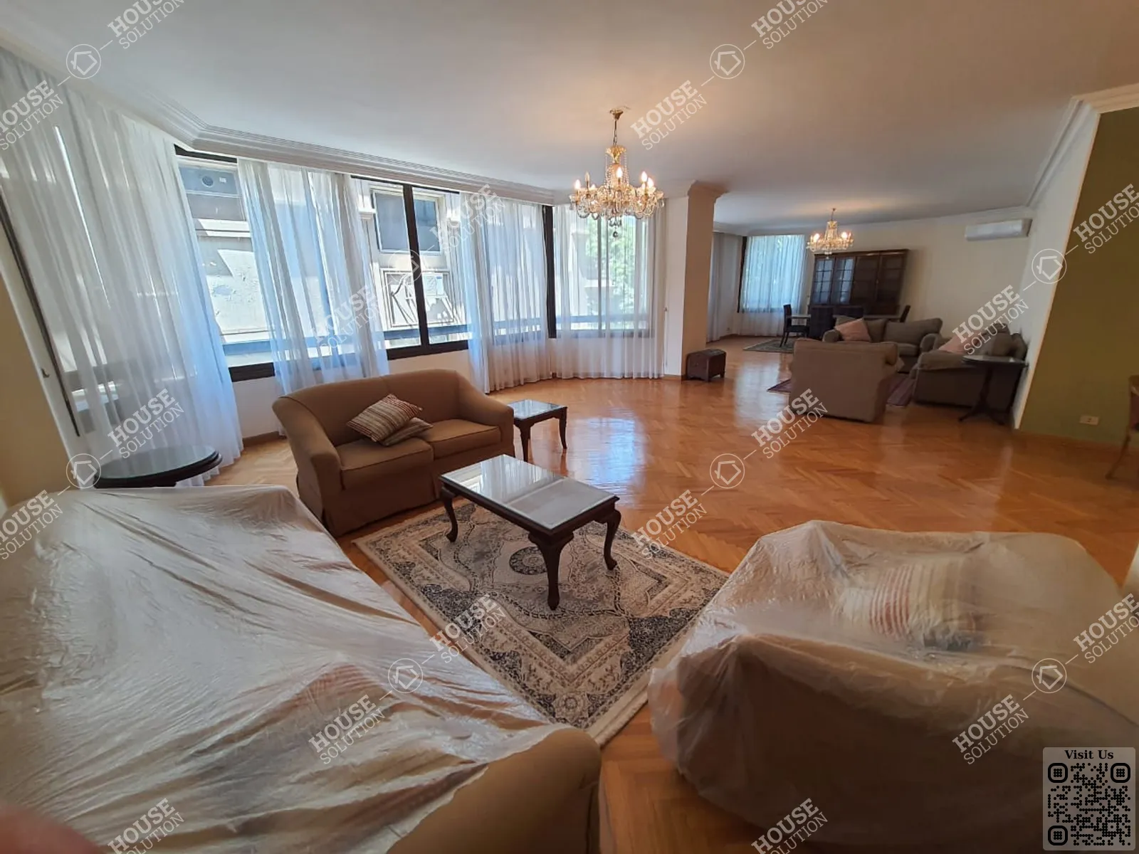 RECEPTION  @ Apartments For Rent In Maadi Maadi Sarayat Area: 380 m² consists of 4 Bedrooms 3 Bathrooms Furnished 5 stars #5084-0